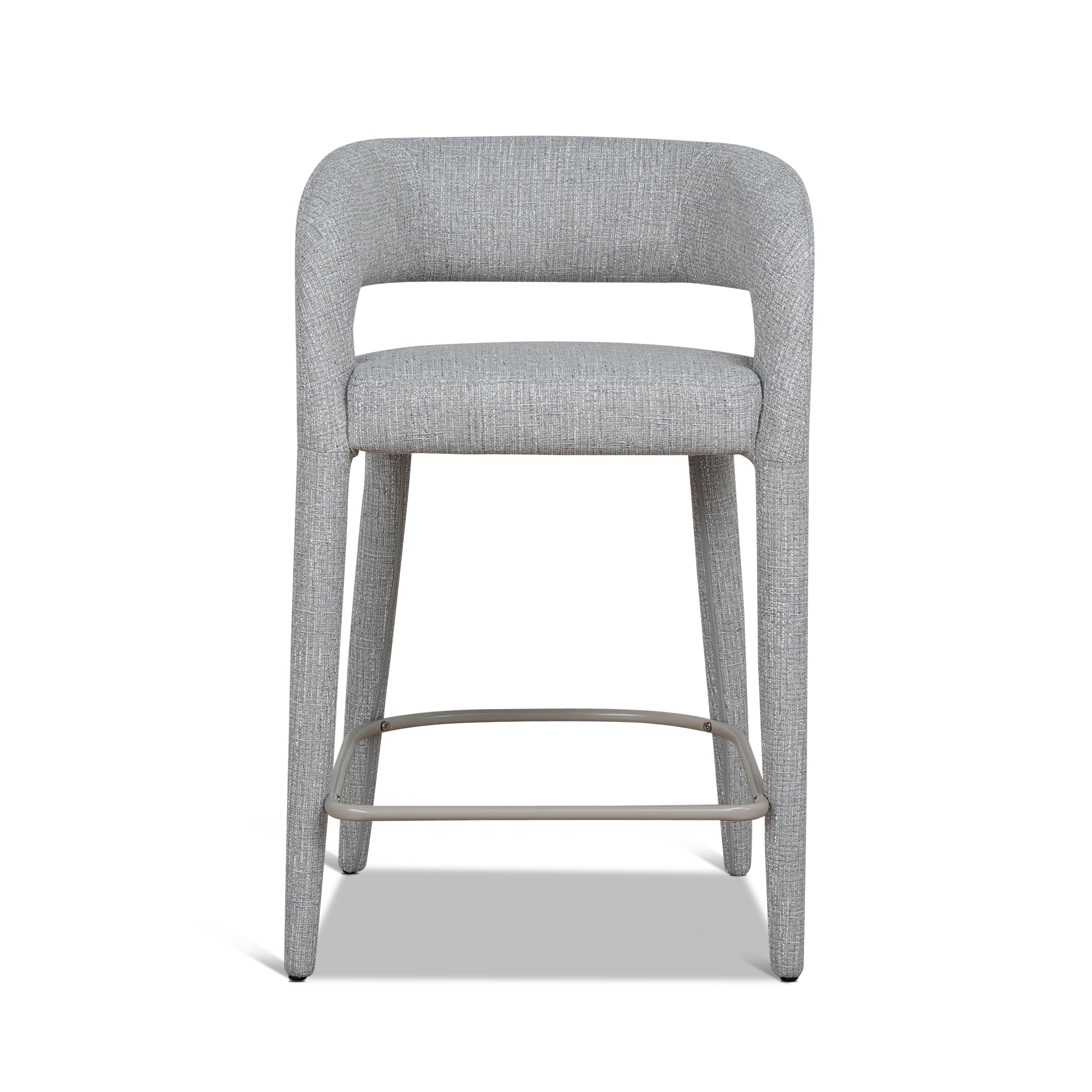 65cm Amalfi Bar Stool - Chrome Grey