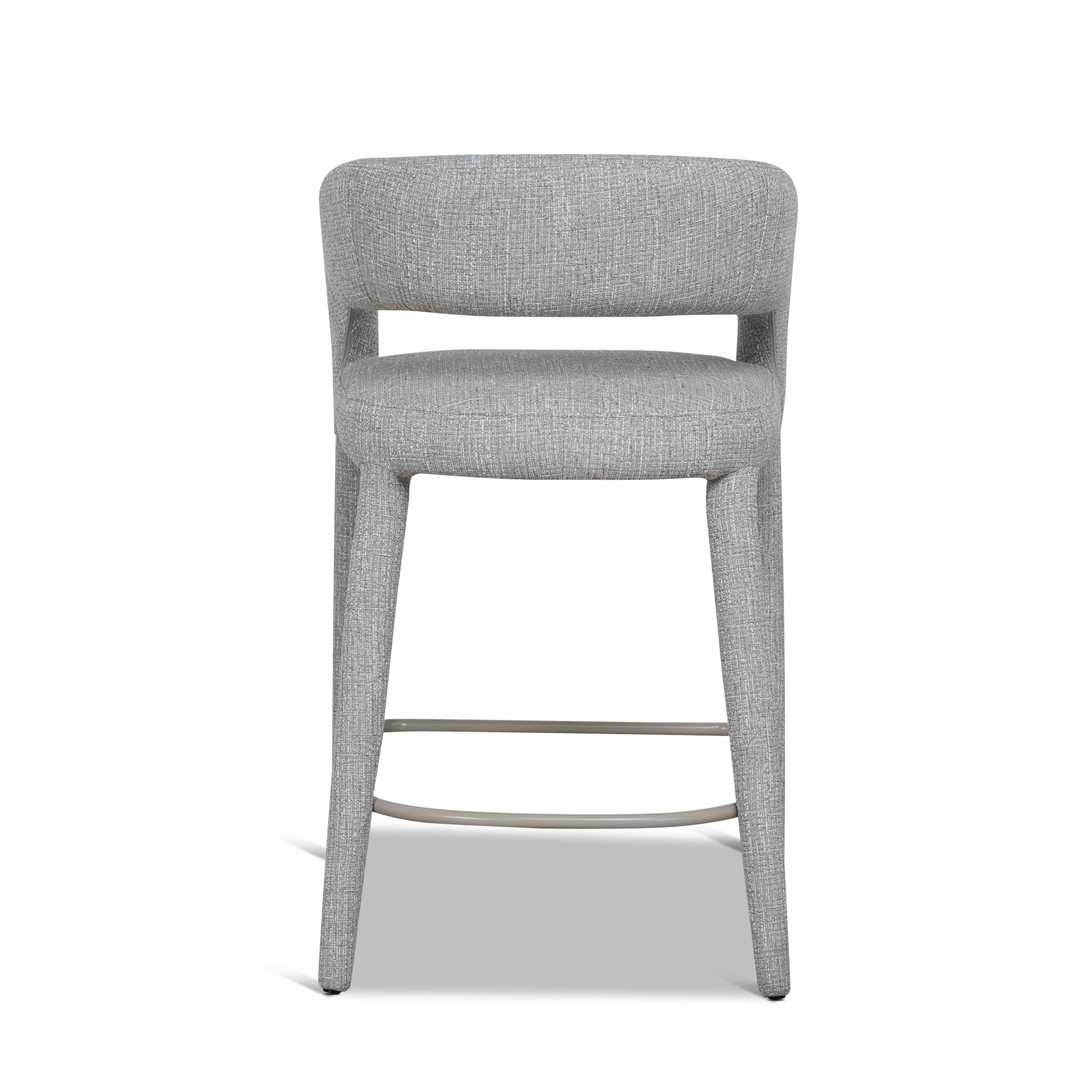 65cm Amalfi Bar Stool - Chrome Grey