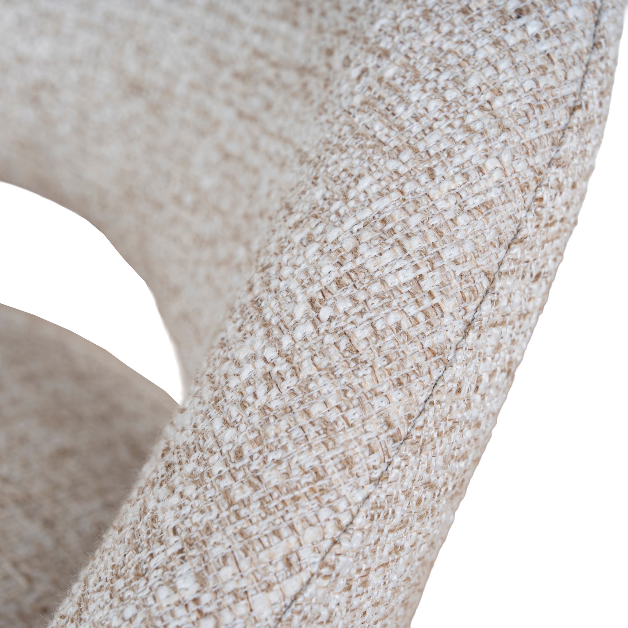 White Amalfi Bar Stool - Pale Beige (Set of 2)