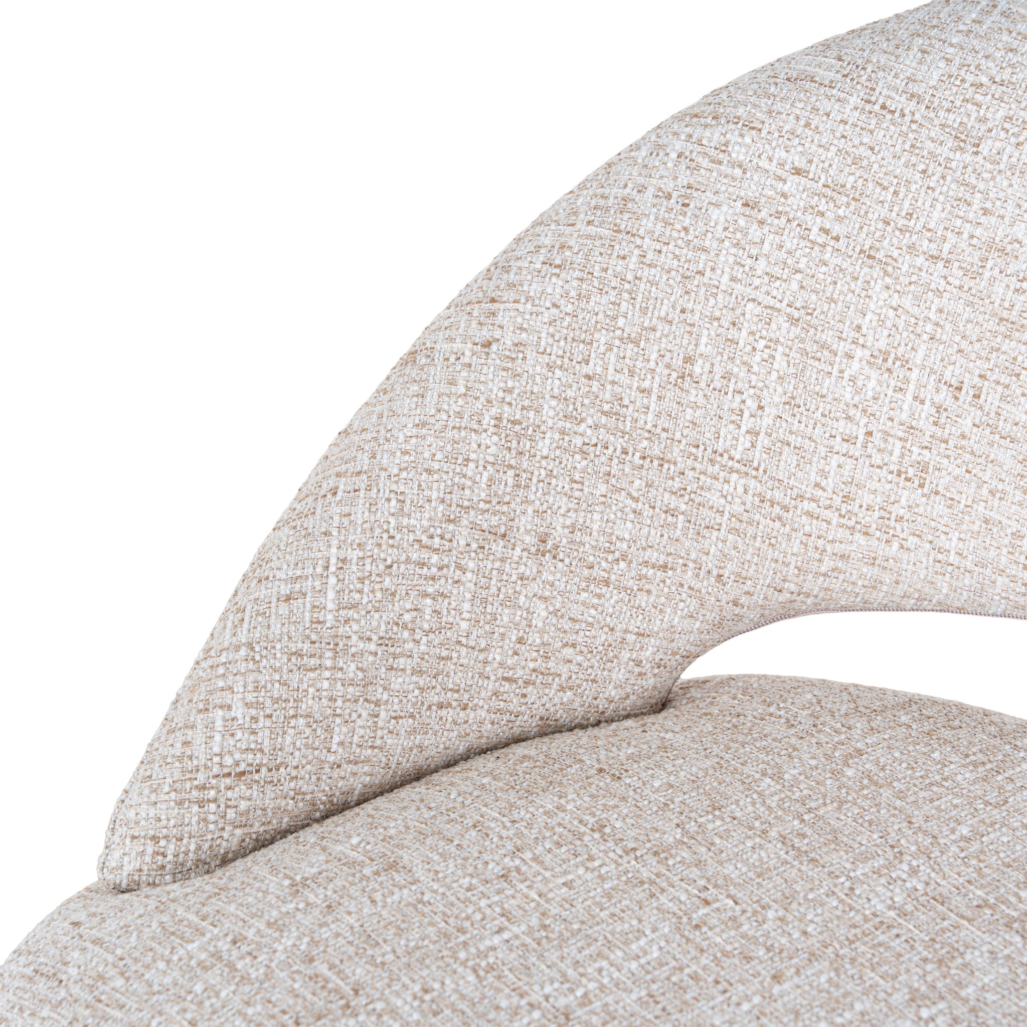 White Amalfi Bar Stool - Pale Beige (Set of 2)