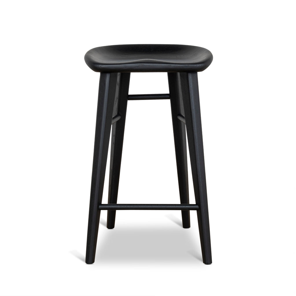 67.5cm Amalfi Bar Stool - Full Black