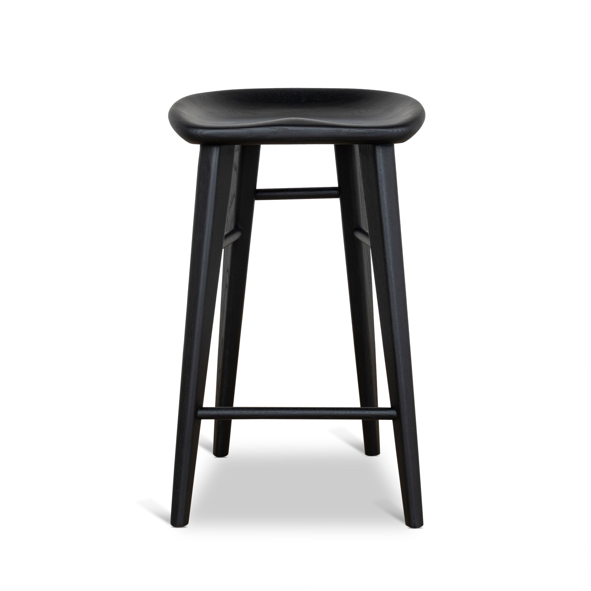 67.5cm Amalfi Bar Stool - Full Black