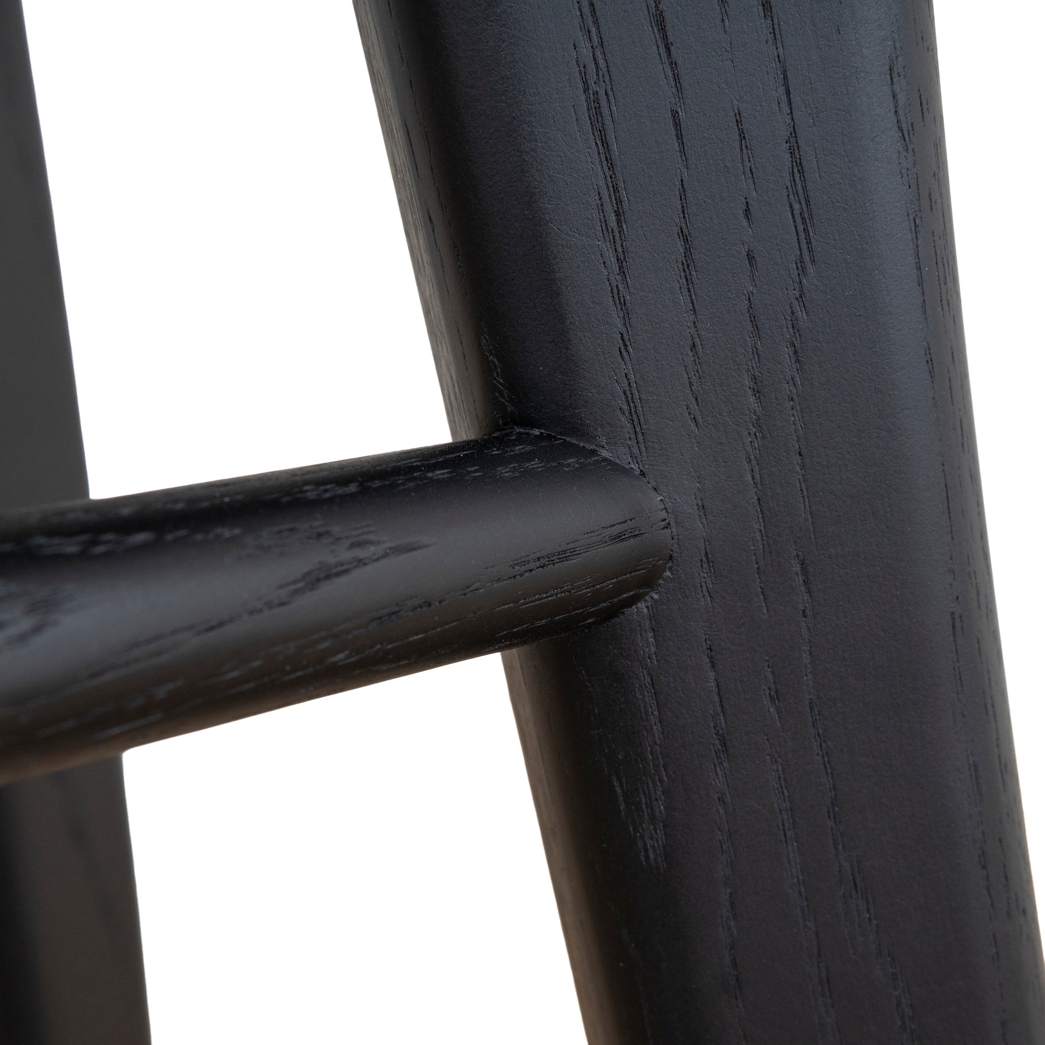 67.5cm Amalfi Bar Stool - Full Black