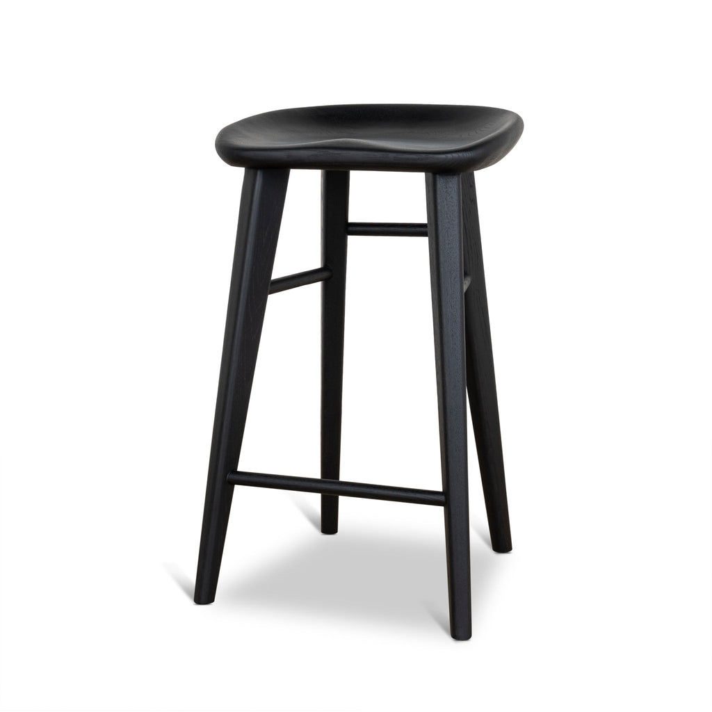 67.5cm Amalfi Bar Stool - Full Black