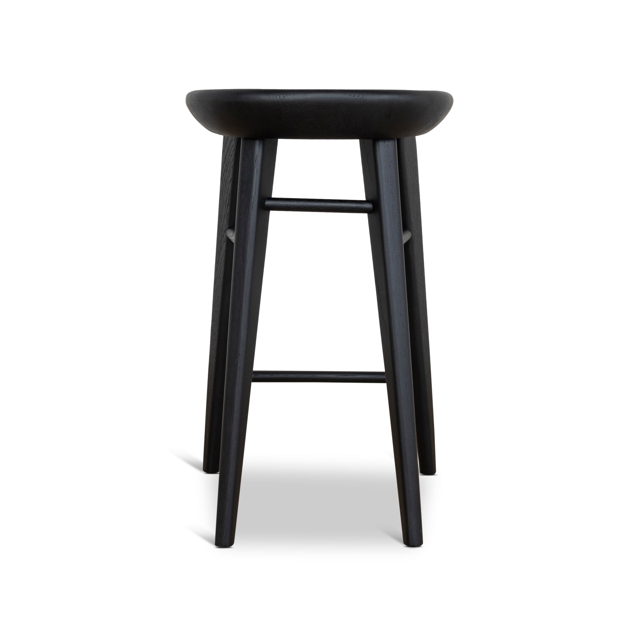 67.5cm Amalfi Bar Stool - Full Black