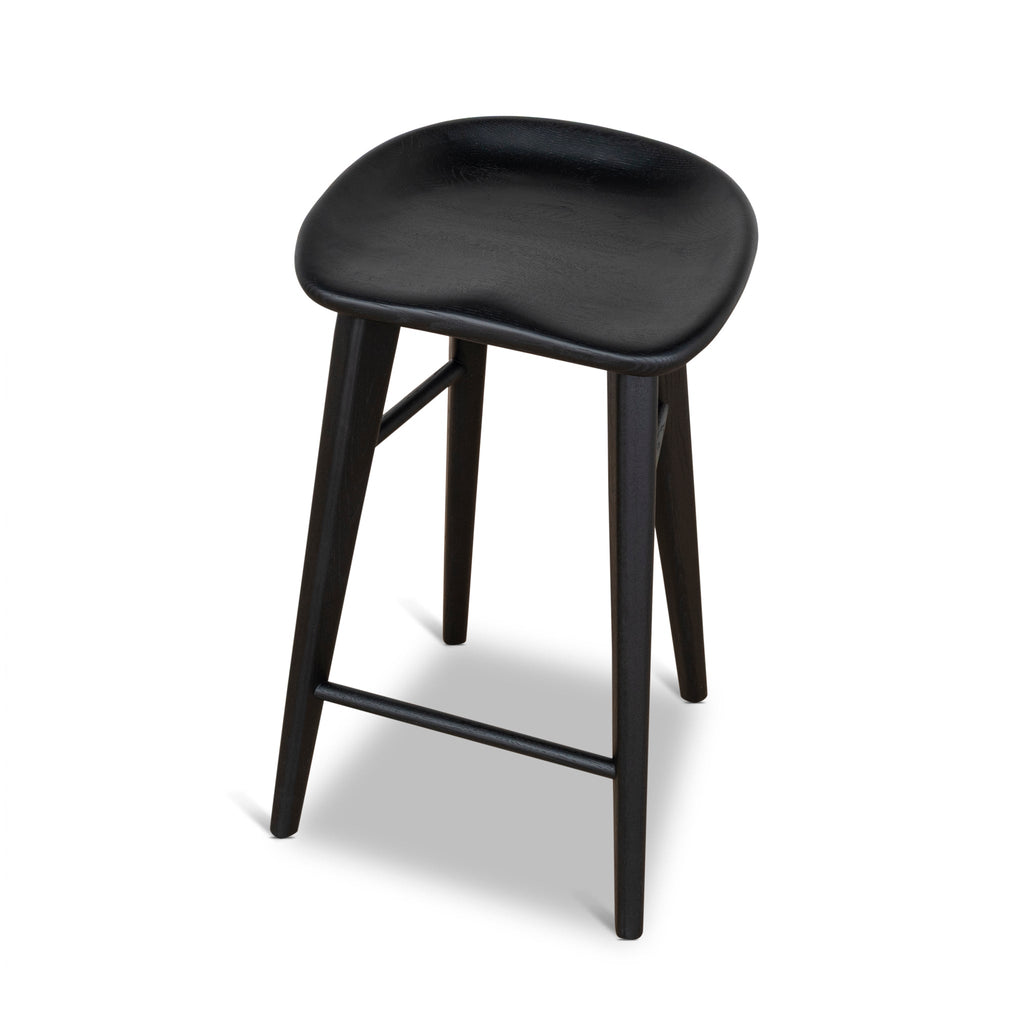67.5cm Amalfi Bar Stool - Full Black