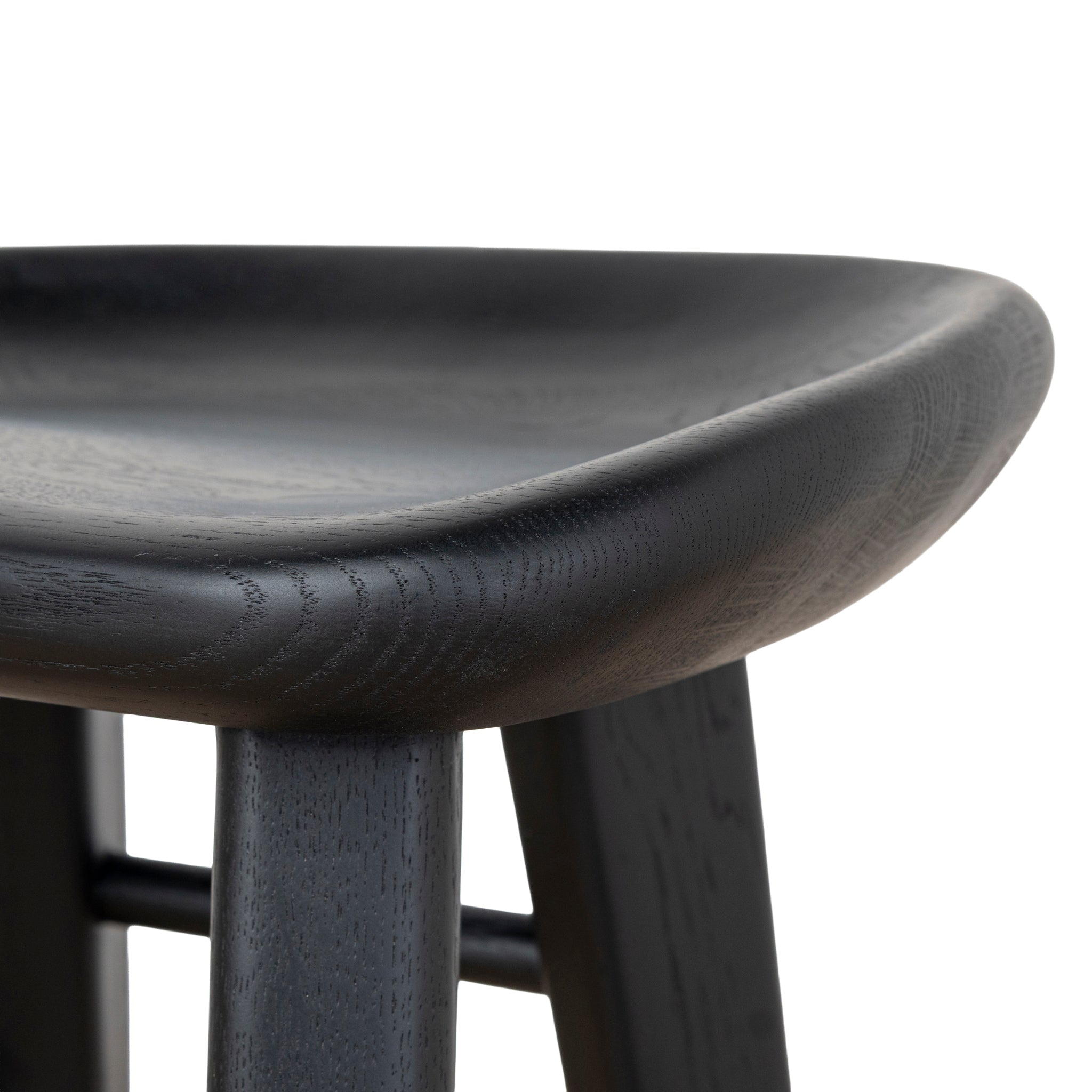 67.5cm Amalfi Bar Stool - Full Black
