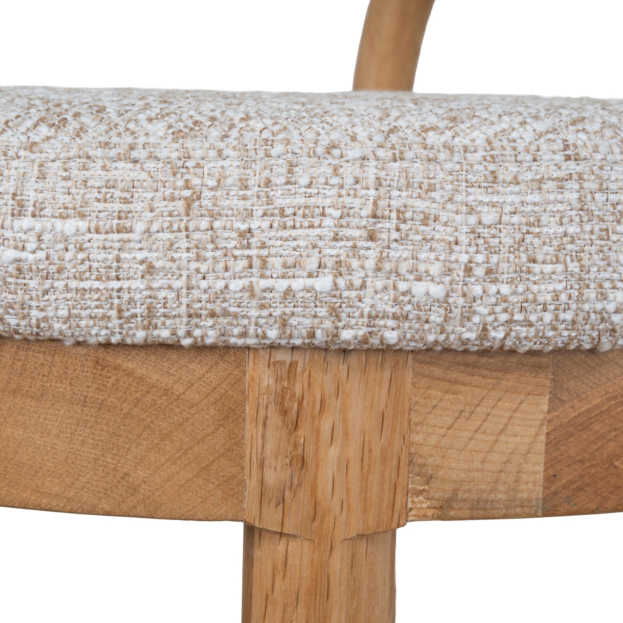 66cm Natural Amalfi Bar Stool - Pale Beige
