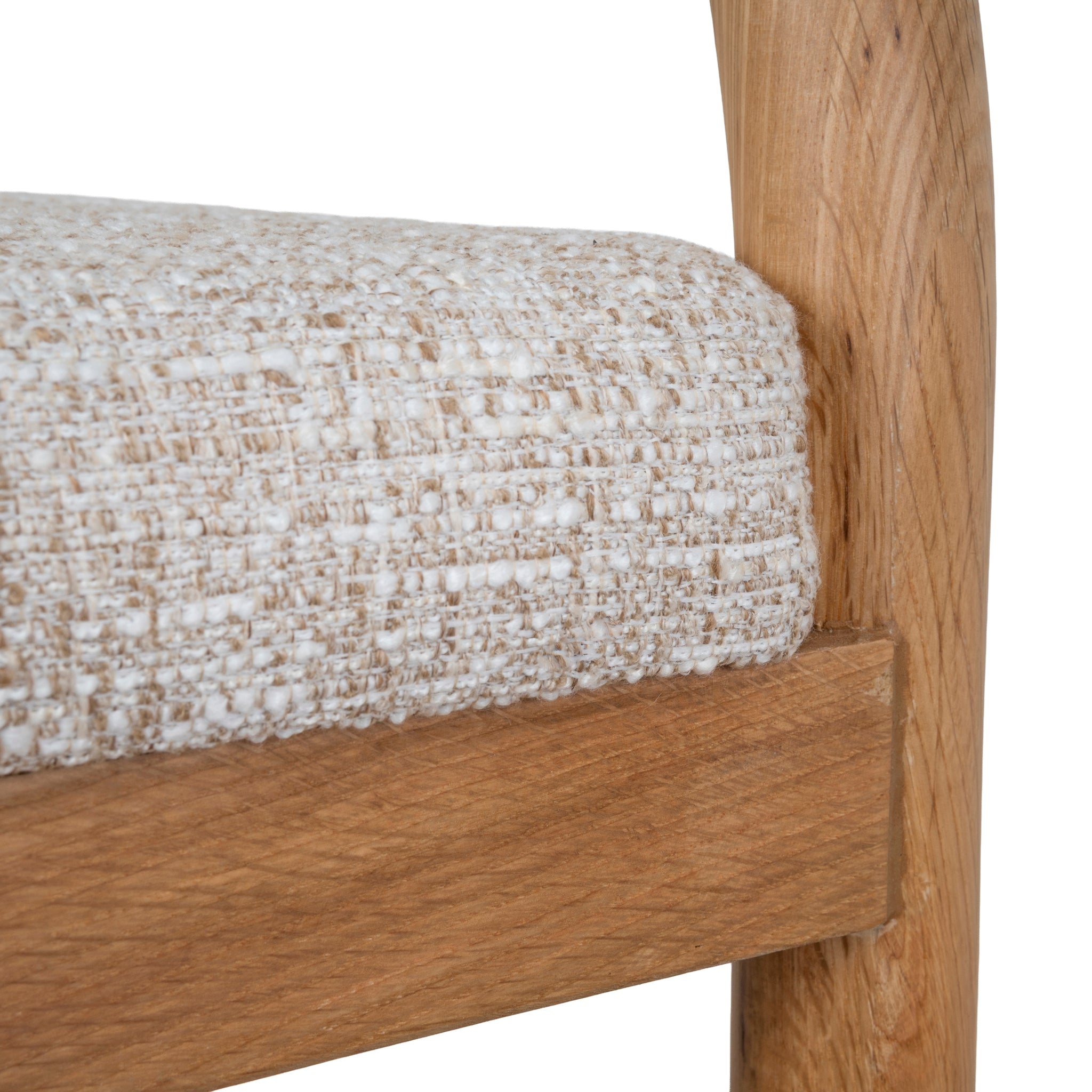 66cm Natural Amalfi Bar Stool - Pale Beige