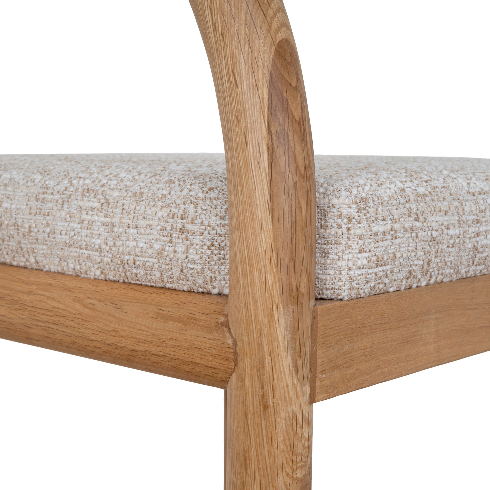 66cm Natural Amalfi Bar Stool - Pale Beige