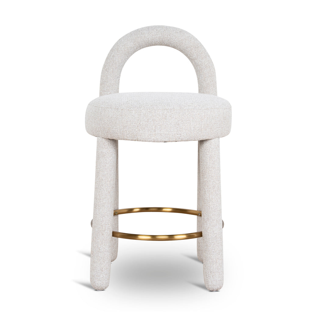 65cm Amalfi Bar Stool - Coastal Beige