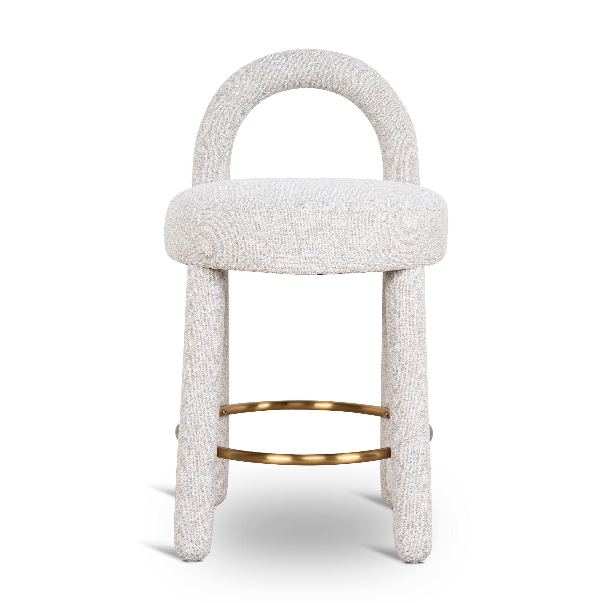 65cm Amalfi Bar Stool - Coastal Beige