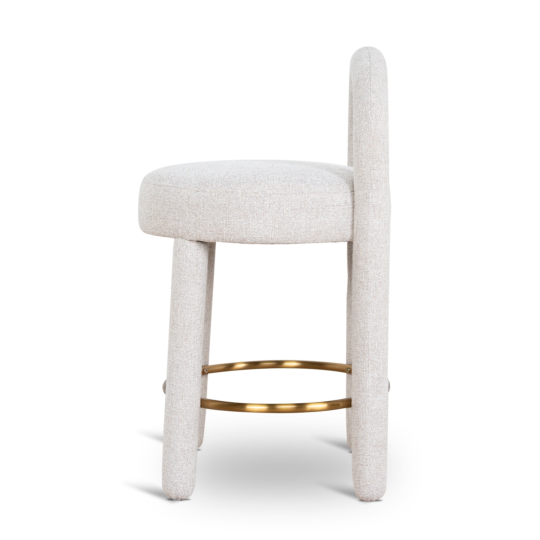 65cm Amalfi Bar Stool - Coastal Beige