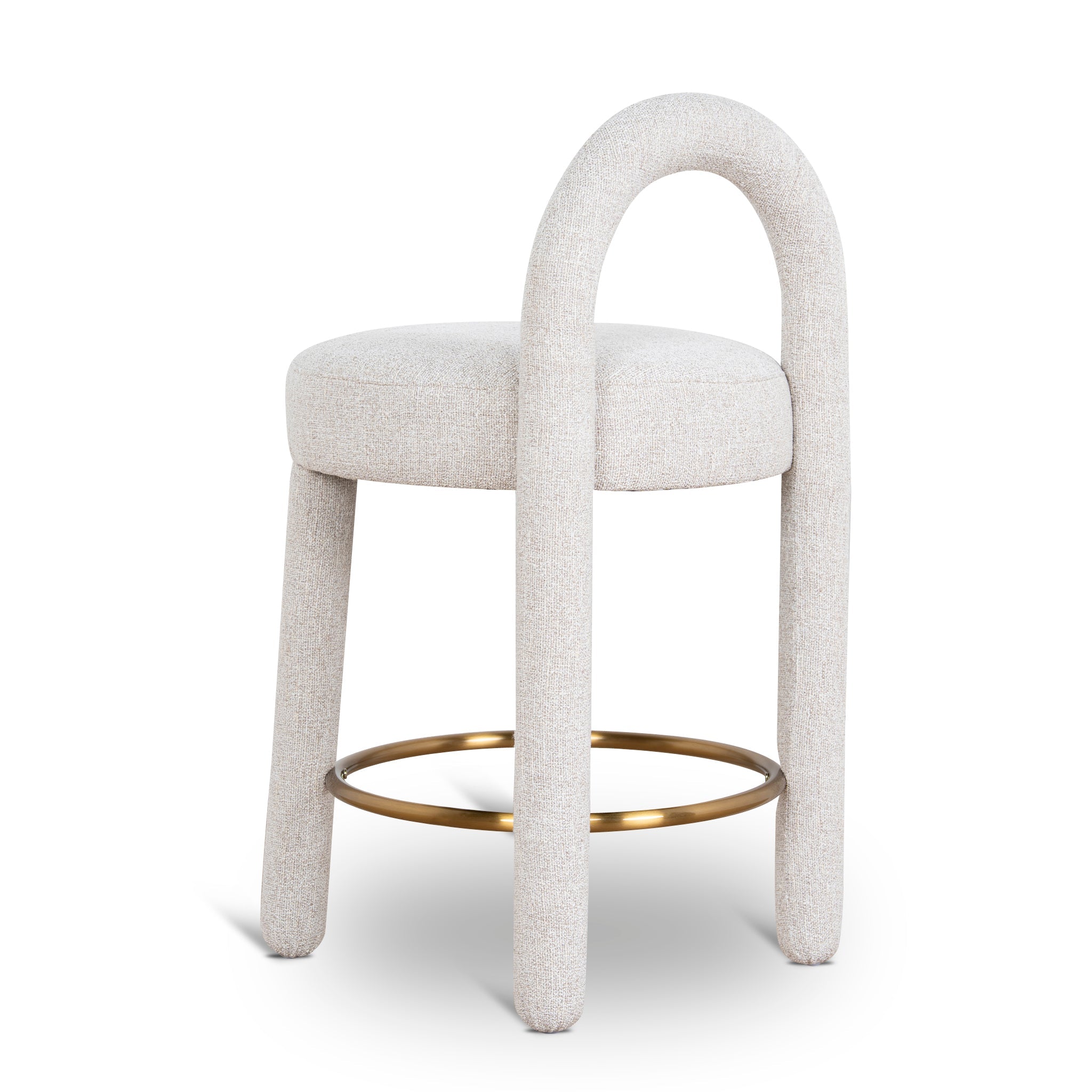 65cm Amalfi Bar Stool - Coastal Beige