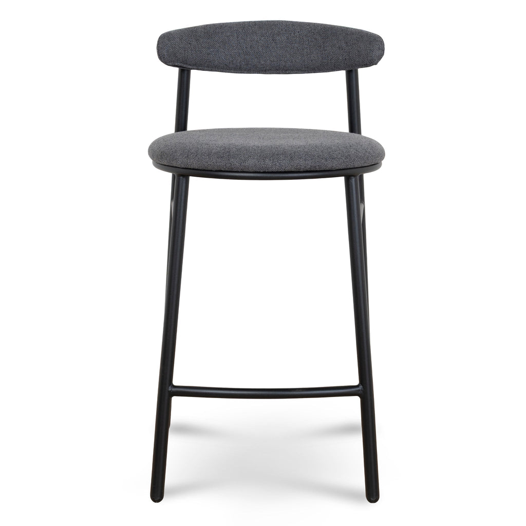 65cm Amalfi Bar Stool - Slate Charcoal (Set of 2)