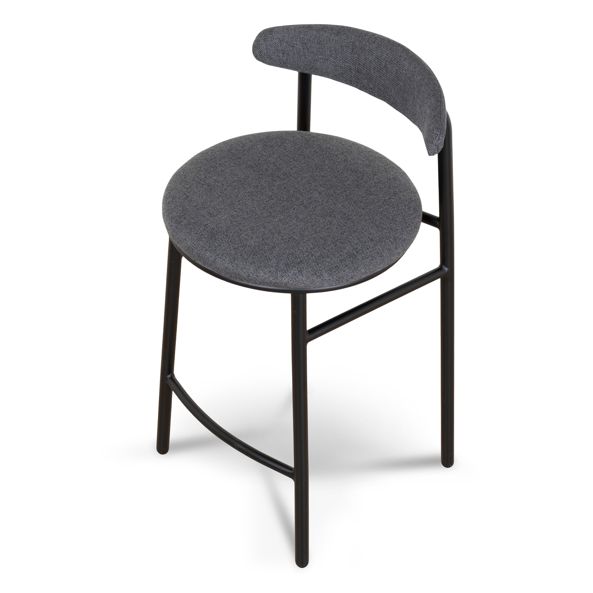 65cm Amalfi Bar Stool - Slate Charcoal (Set of 2)