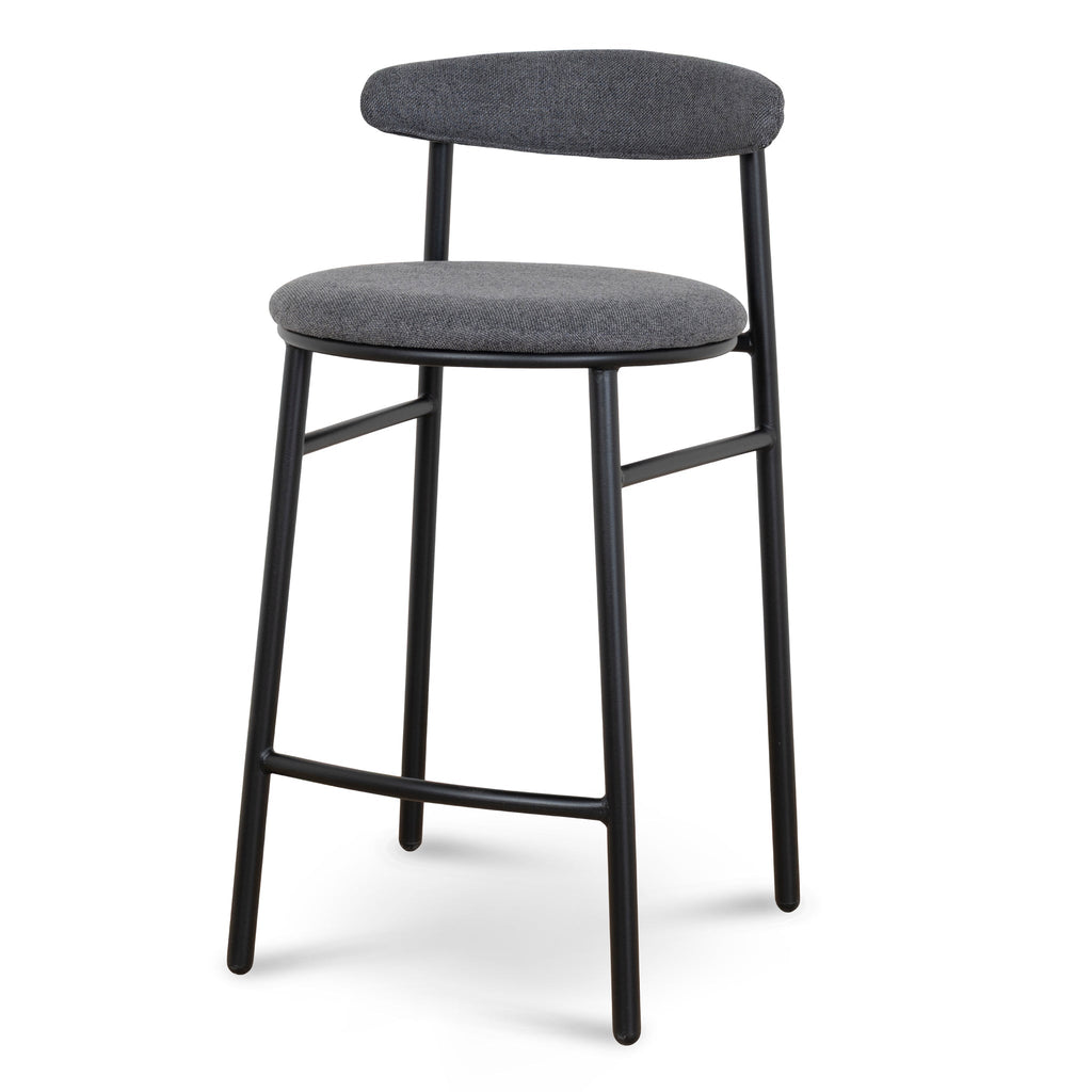 65cm Amalfi Bar Stool - Slate Charcoal (Set of 2)