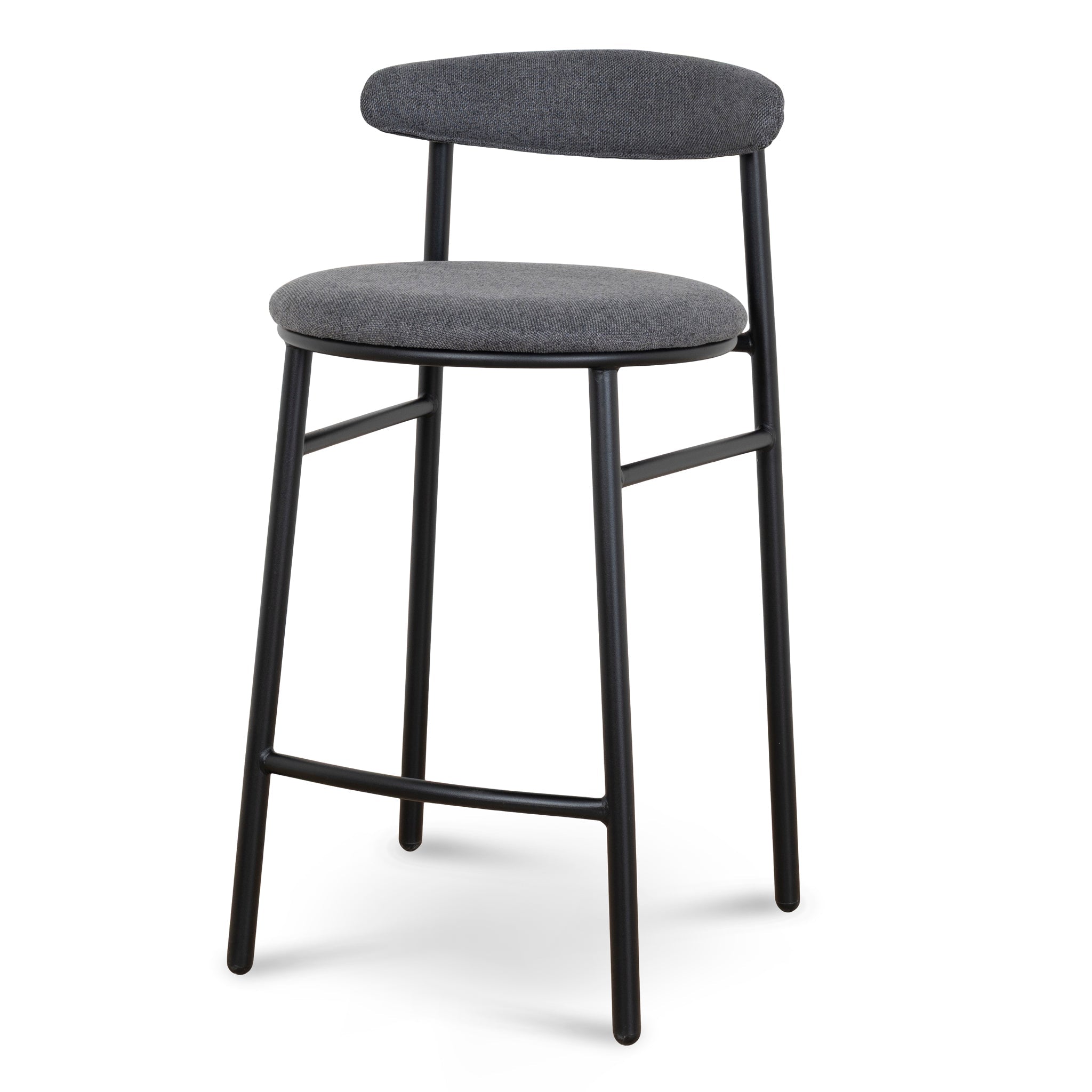 65cm Amalfi Bar Stool - Slate Charcoal (Set of 2)