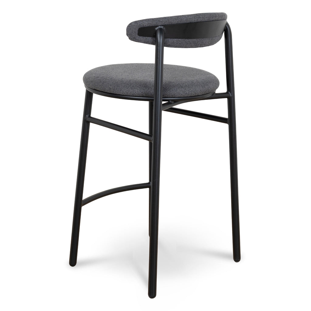 65cm Amalfi Bar Stool - Slate Charcoal (Set of 2)