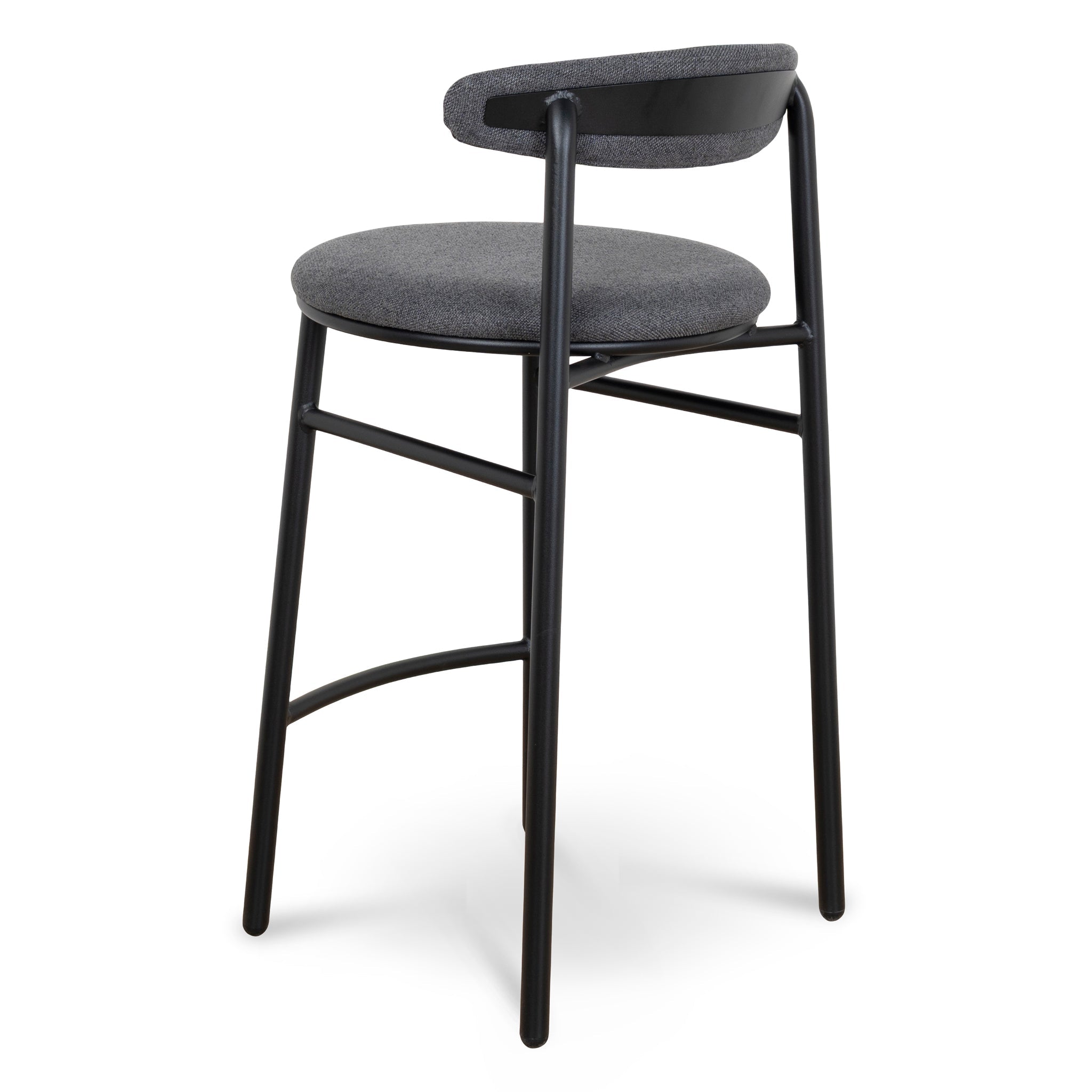 65cm Amalfi Bar Stool - Slate Charcoal (Set of 2)