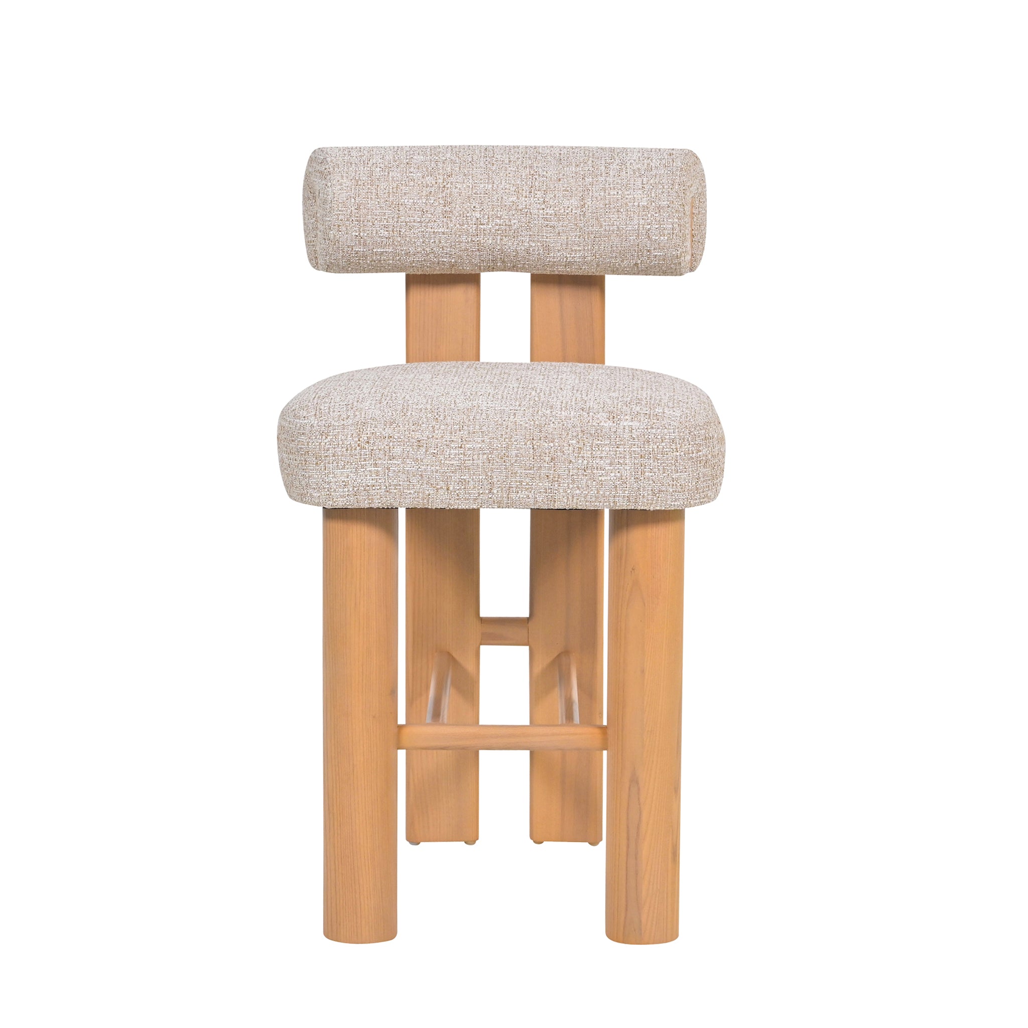 Natural Barstool - Pale Beige (Set of 2)