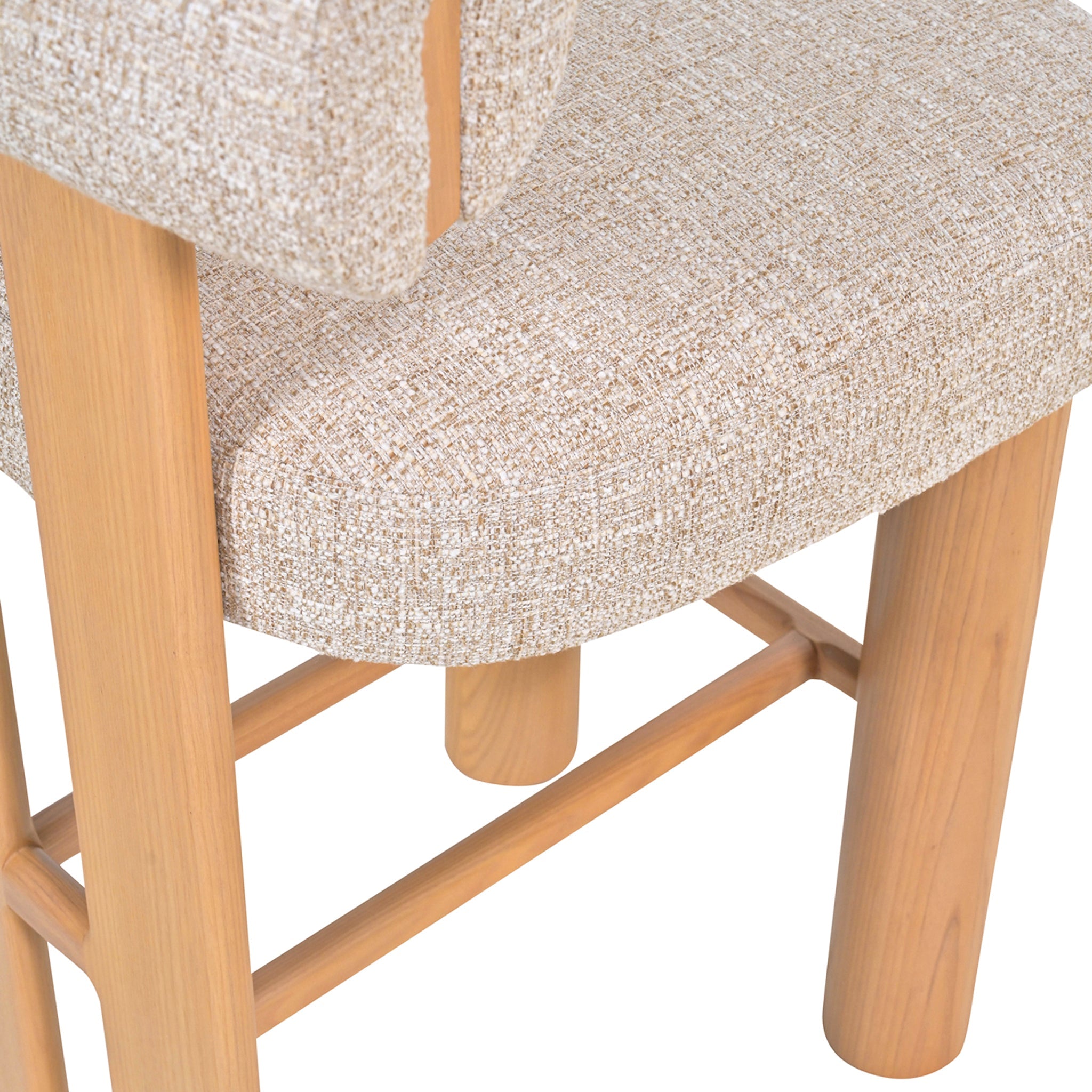 Natural Barstool - Pale Beige (Set of 2)