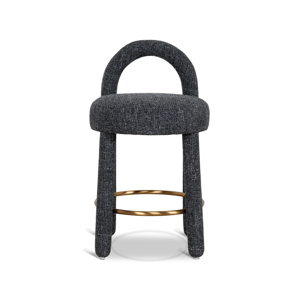 65cm Amalfi Bar Stool - Field Charcoal