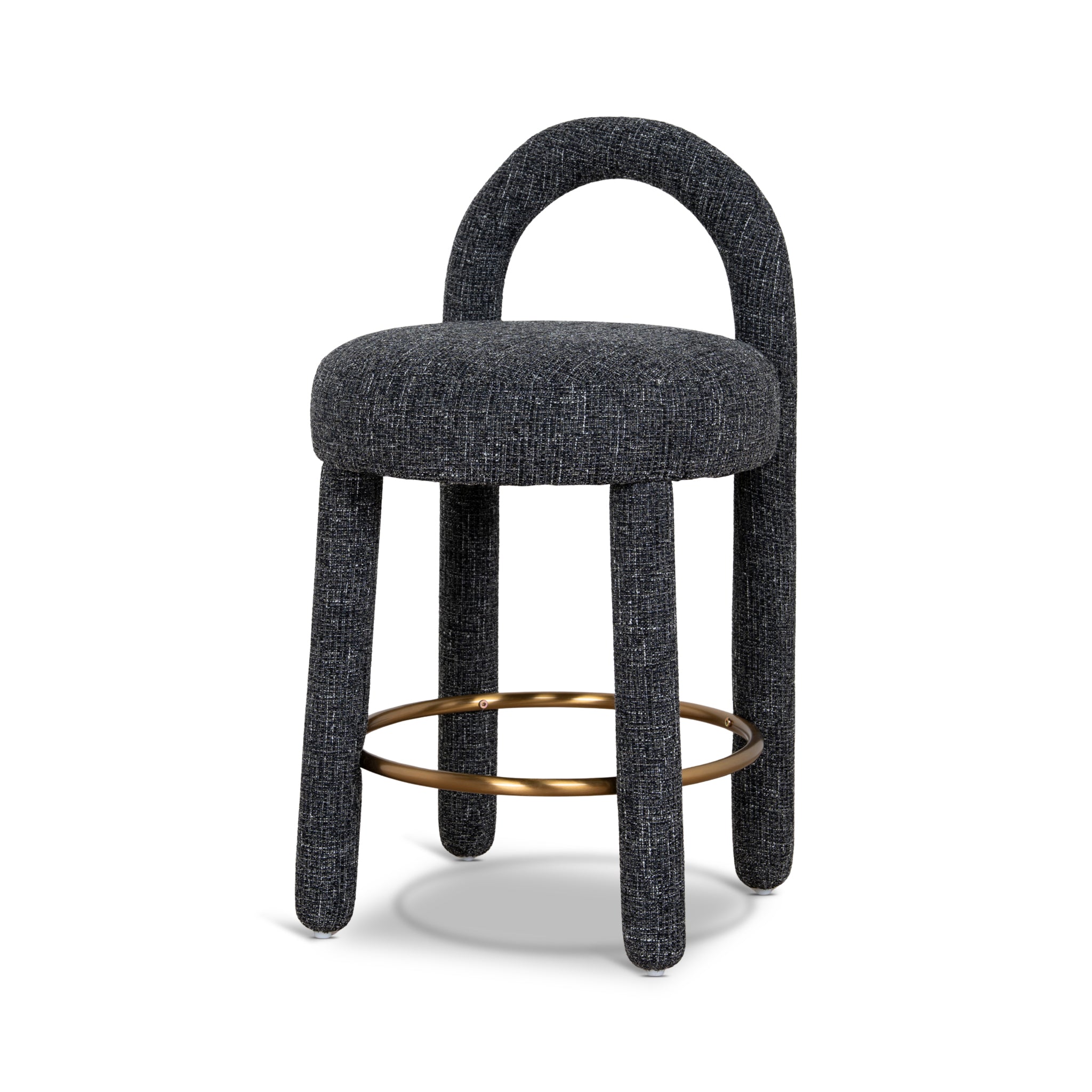 65cm Amalfi Bar Stool - Field Charcoal
