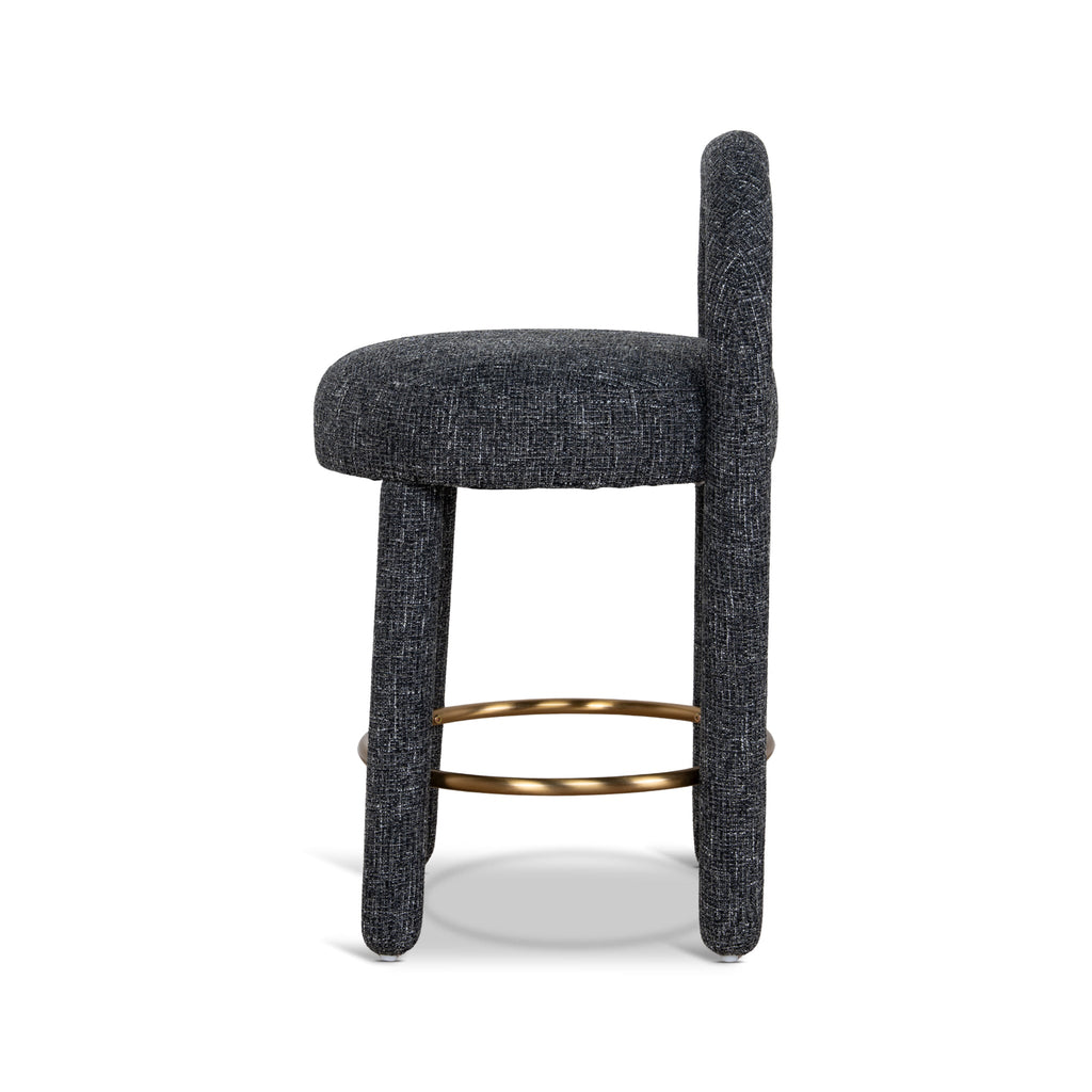 65cm Amalfi Bar Stool - Field Charcoal