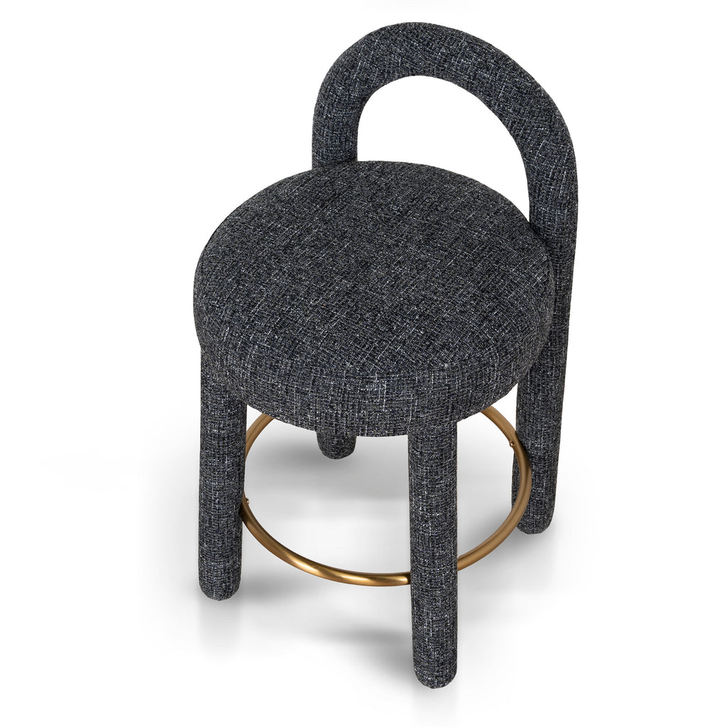 65cm Amalfi Bar Stool - Field Charcoal