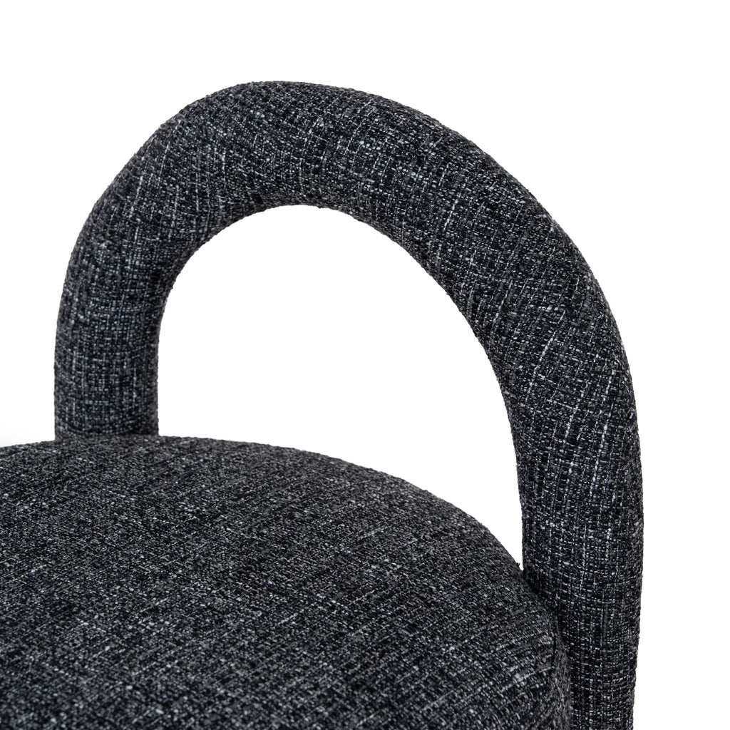 65cm Amalfi Bar Stool - Field Charcoal