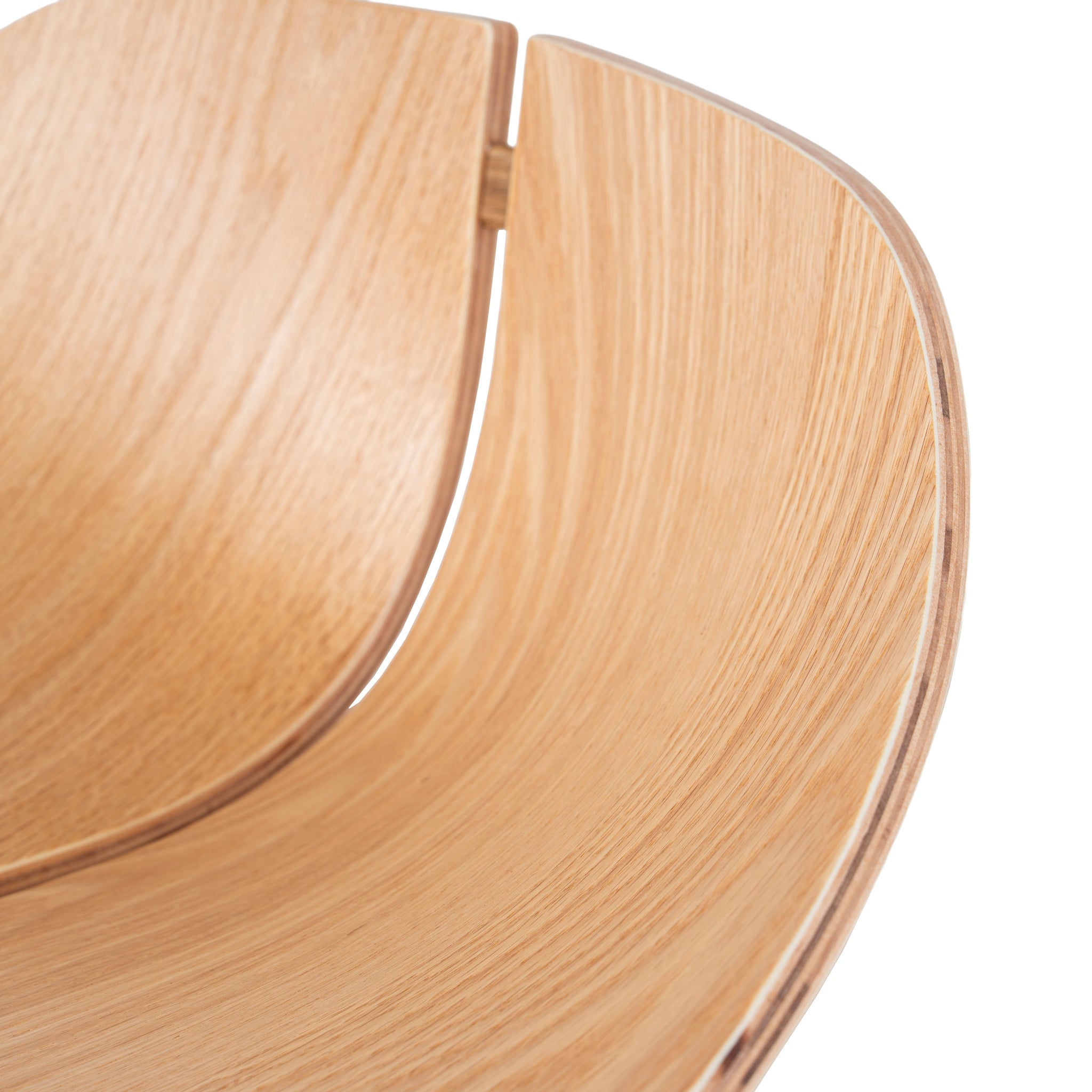 65cm Matte White Amalfi Bar Stool - Natural
