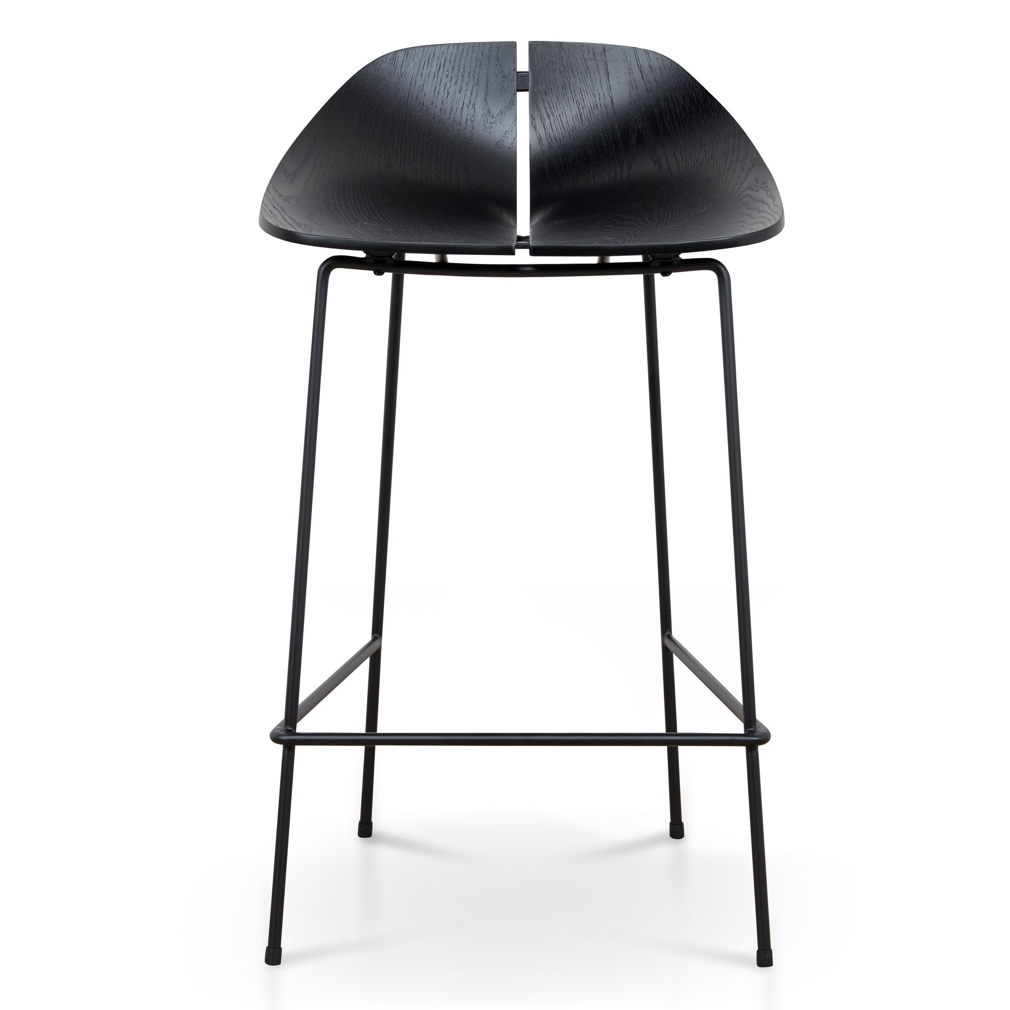 65cm Amalfi Bar Stool - Full Black
