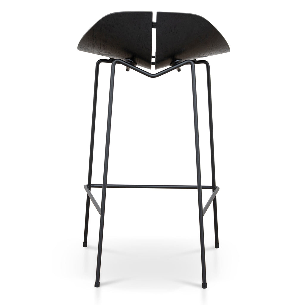 65cm Amalfi Bar Stool - Full Black