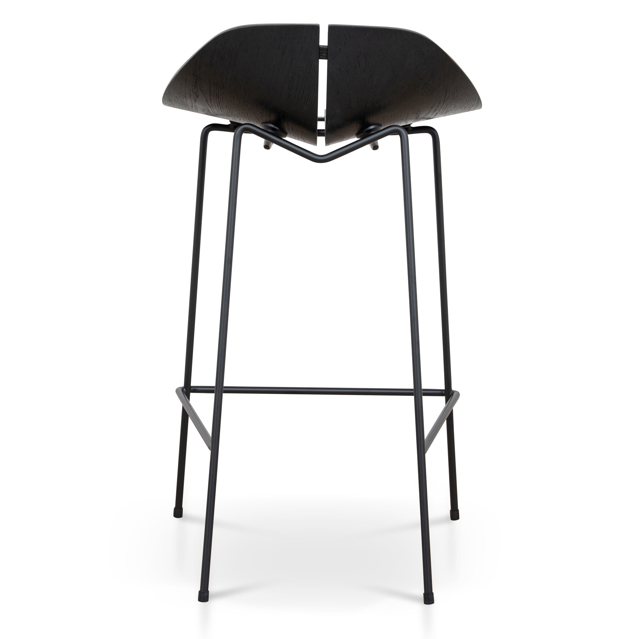 65cm Amalfi Bar Stool - Full Black