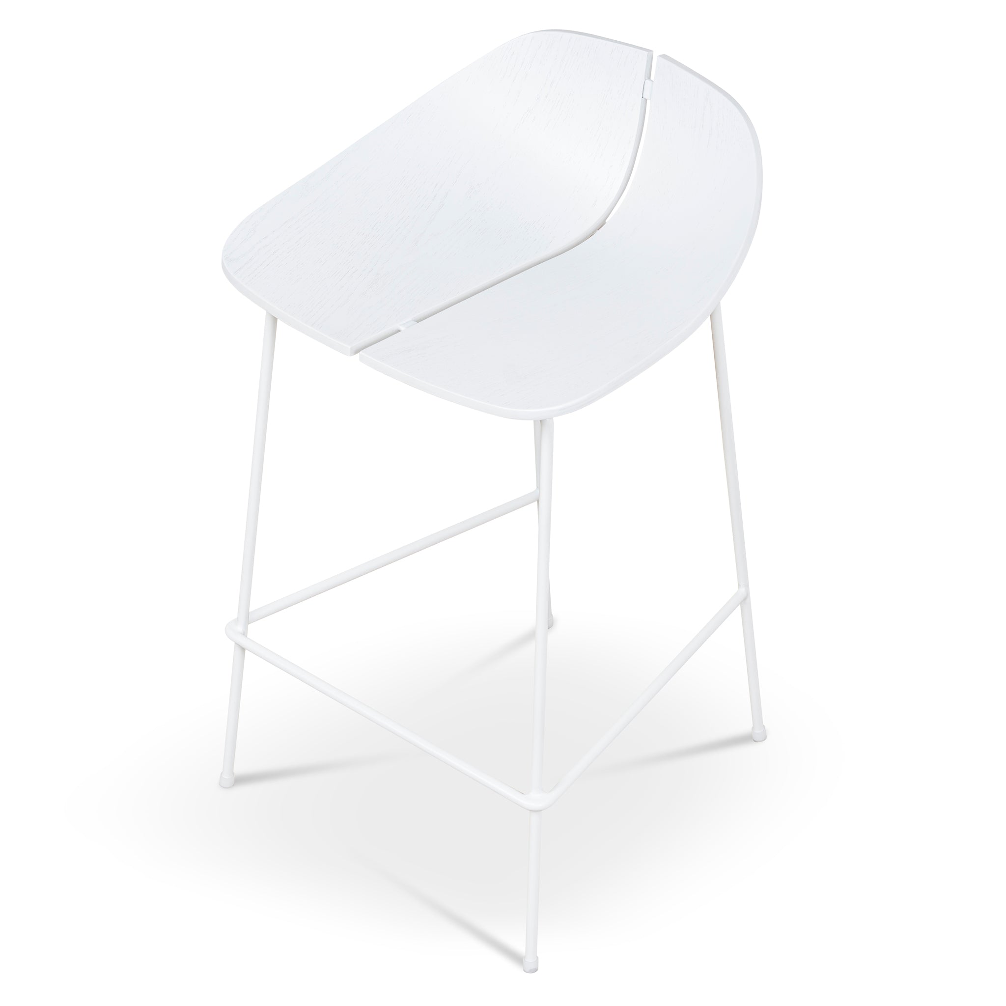 65cm Amalfi Bar Stool - Full White