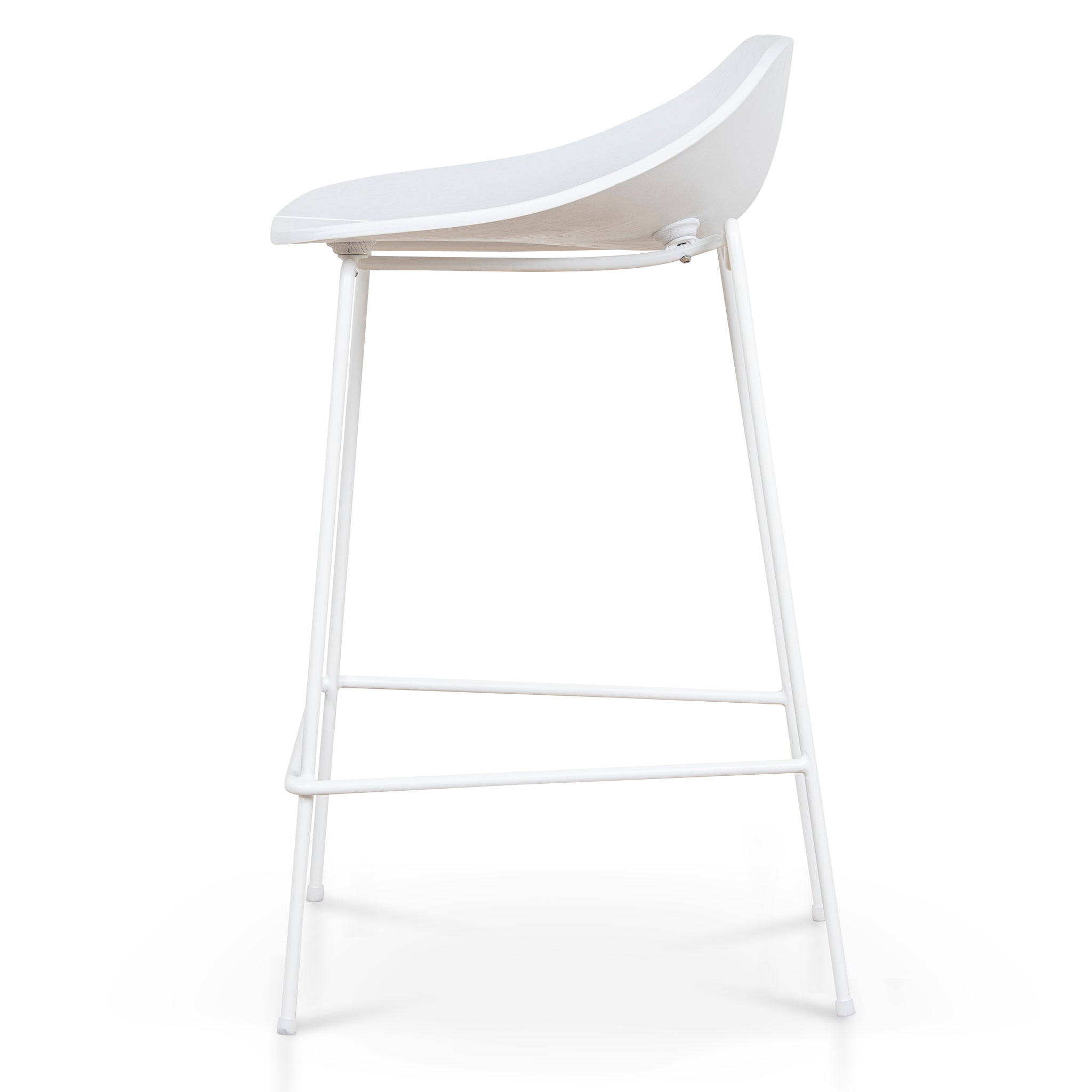 65cm Amalfi Bar Stool - Full White
