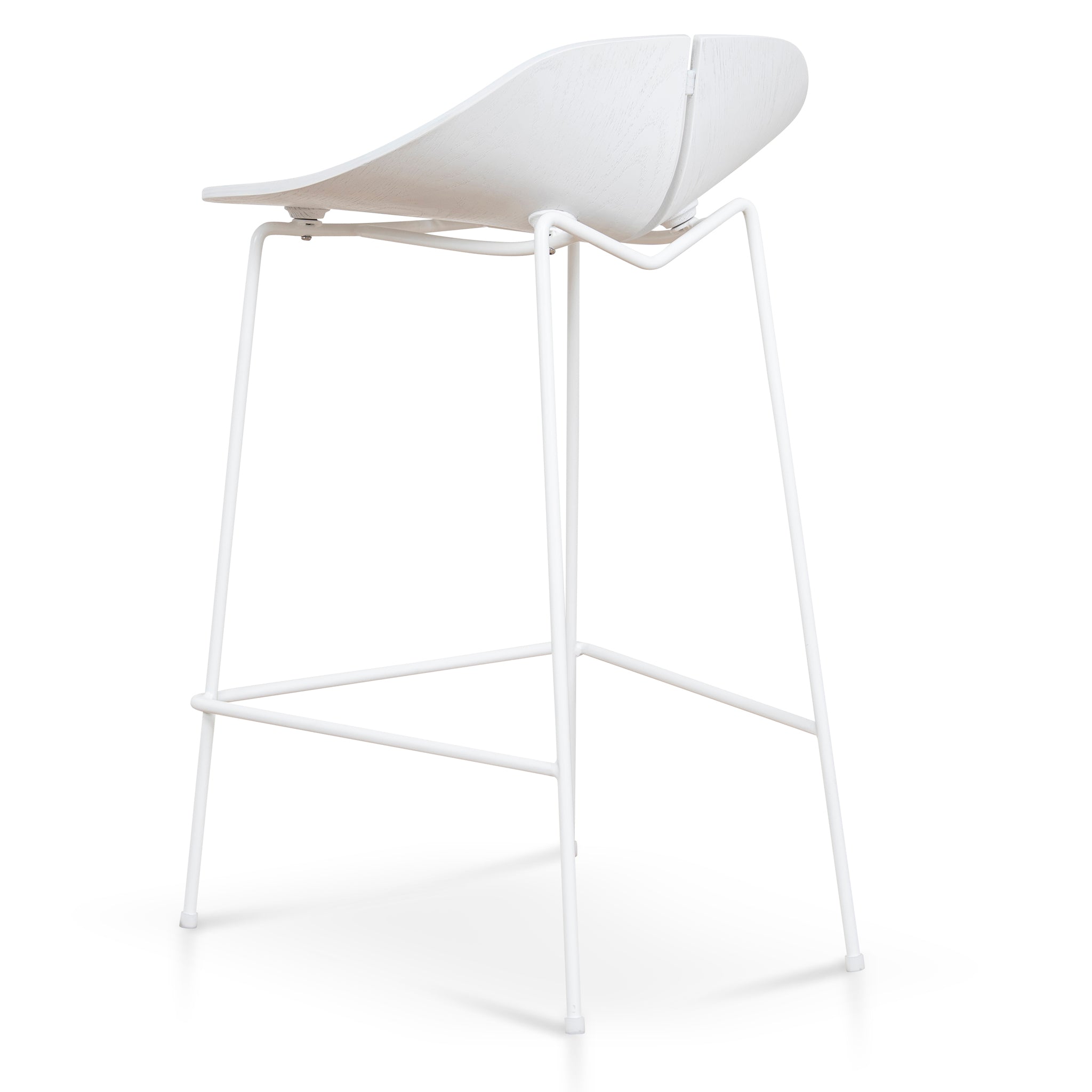 65cm Amalfi Bar Stool - Full White