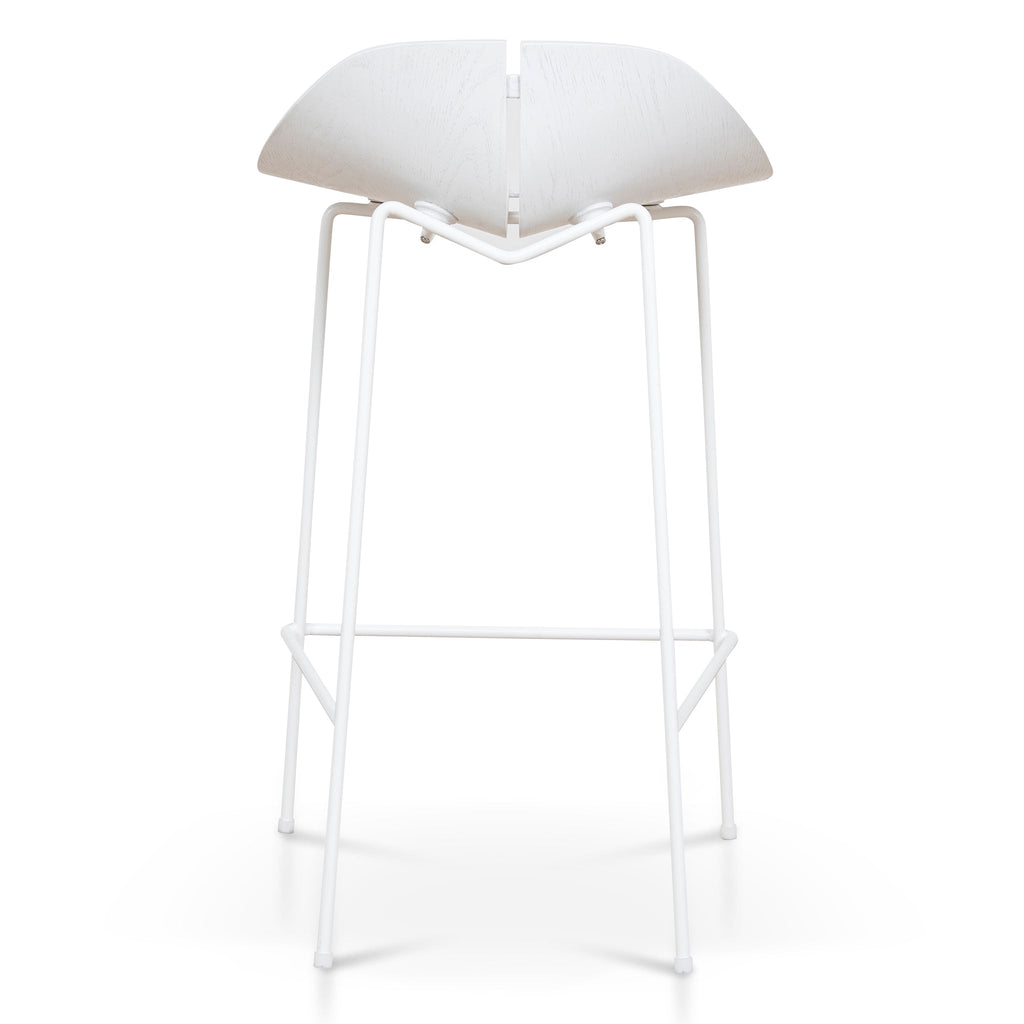 65cm Amalfi Bar Stool - Full White