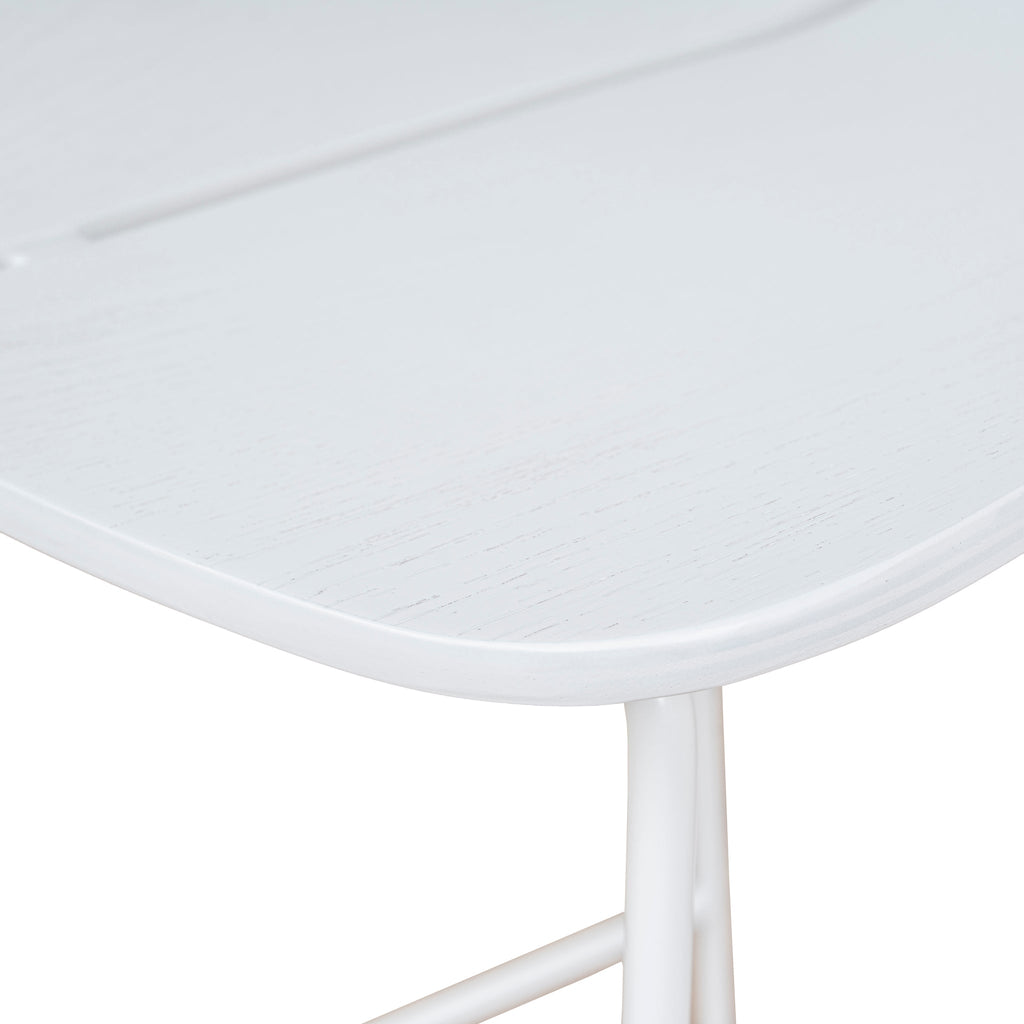 65cm Amalfi Bar Stool - Full White