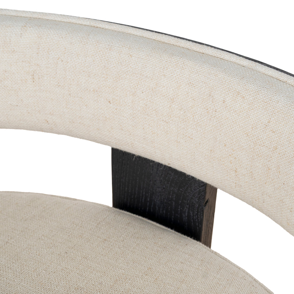 Black ELM Barstool - Dawn Beige
