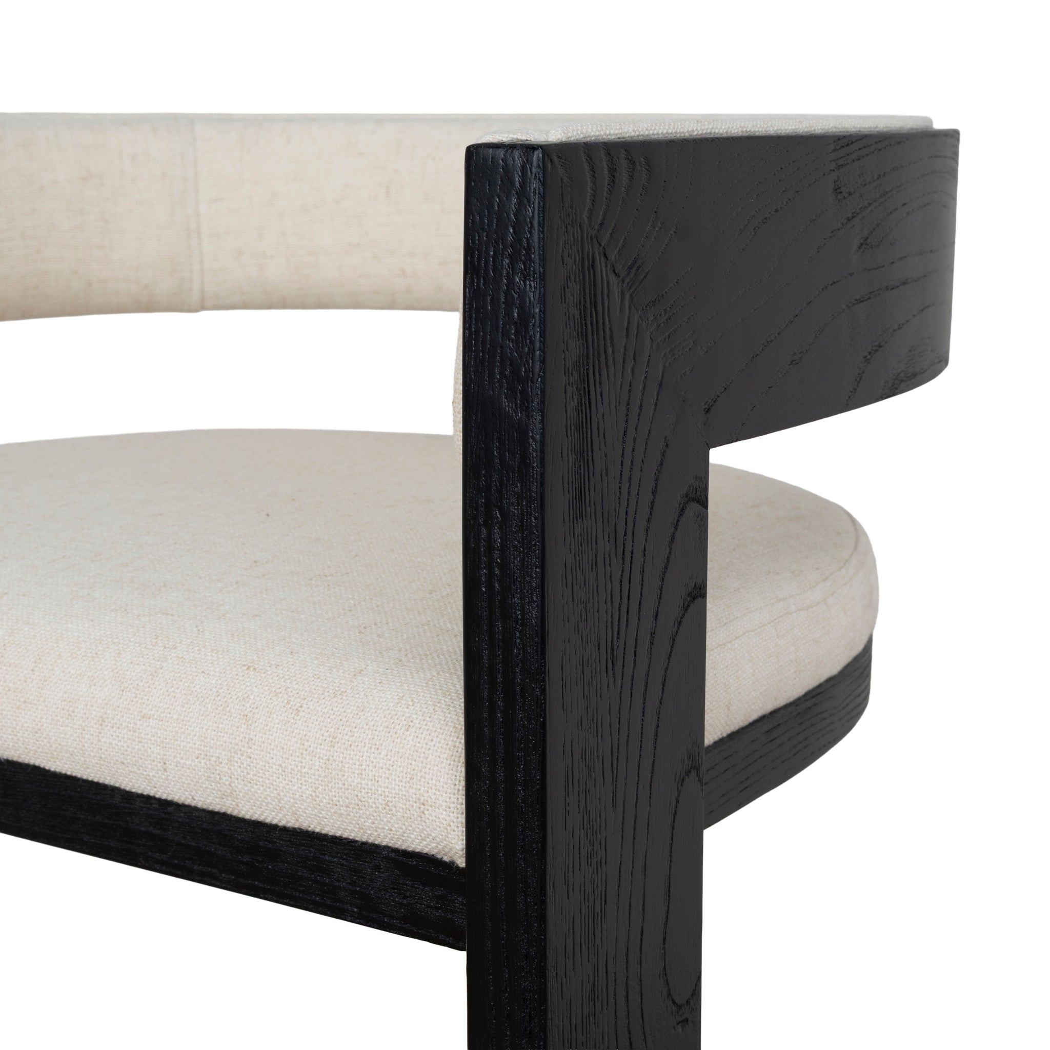 Black ELM Barstool - Dawn Beige