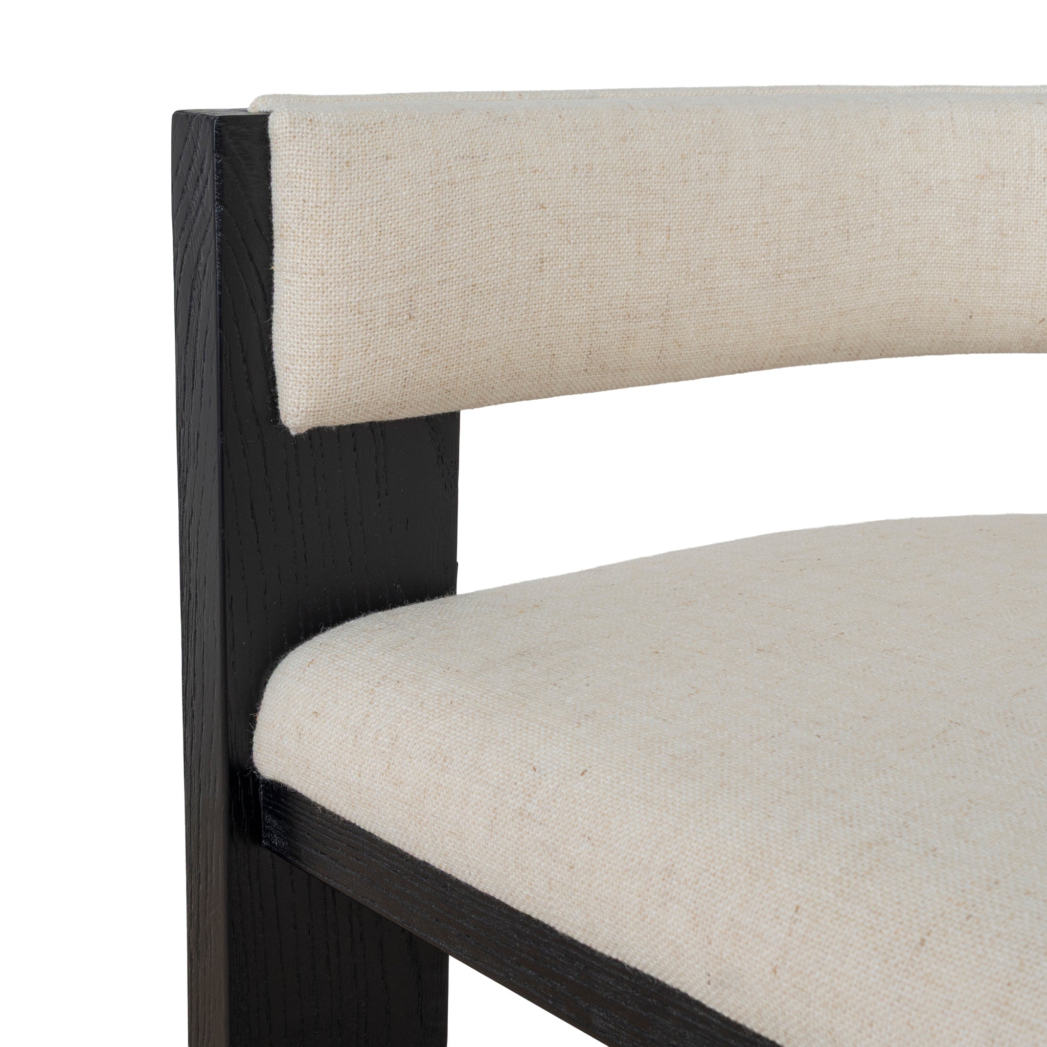 Black ELM Barstool - Dawn Beige