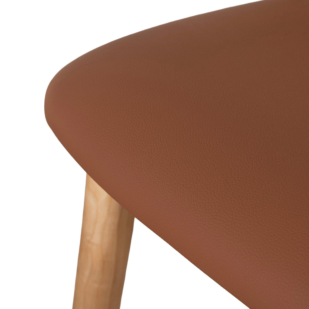 65cm Natural Amalfi Bar Stool - Naxos Tan