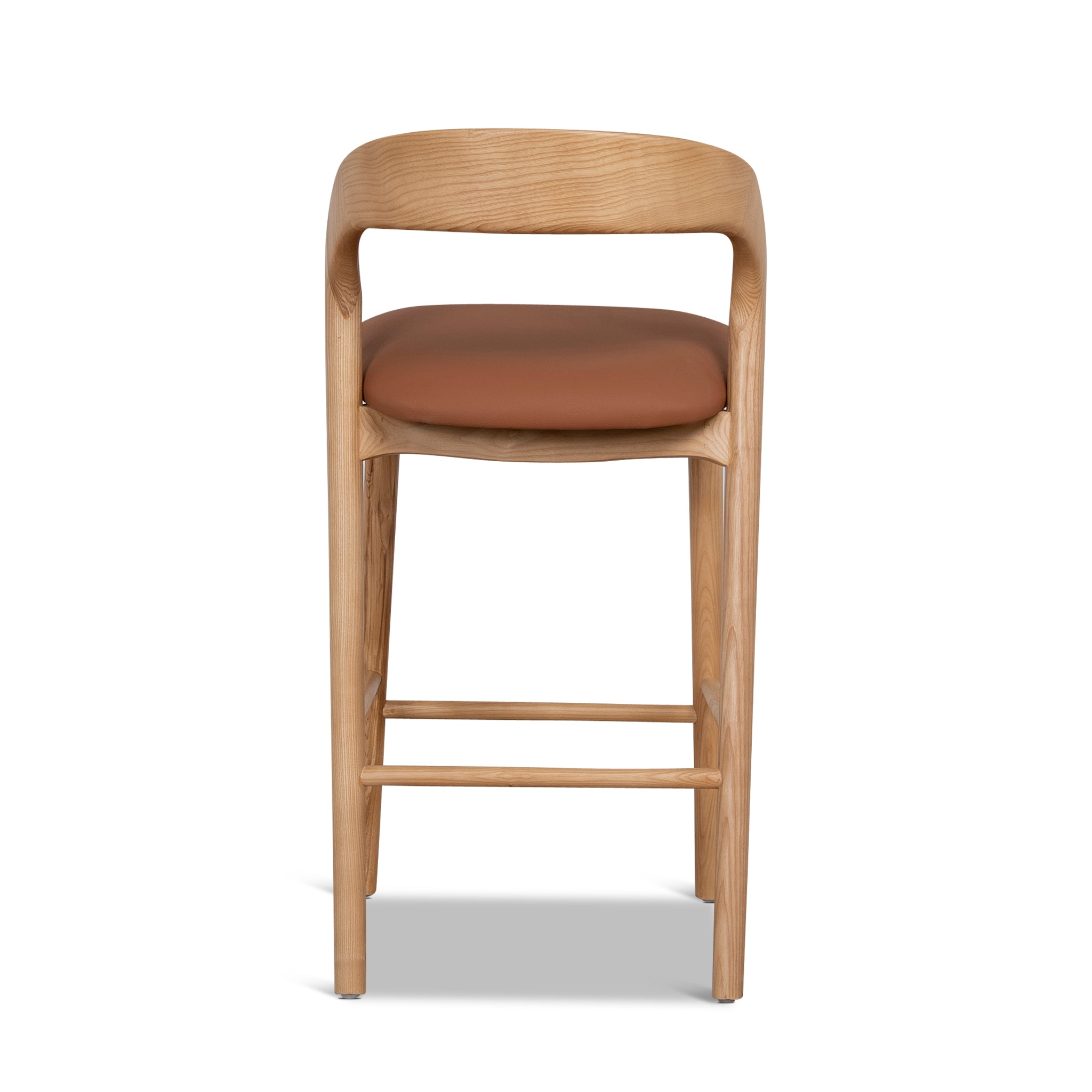 65cm Natural Amalfi Bar Stool - Naxos Tan