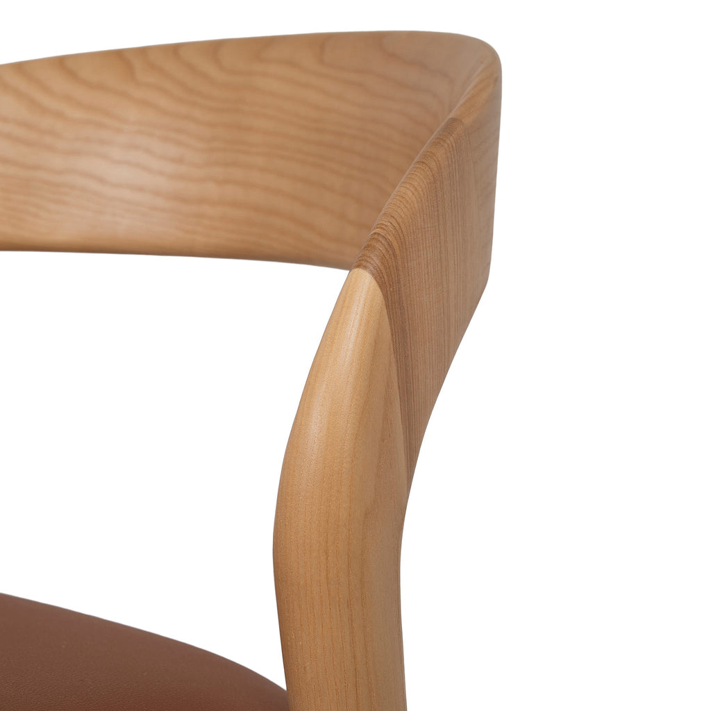 65cm Natural Amalfi Bar Stool - Naxos Tan