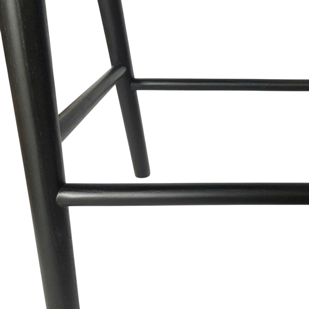 65cm Amalfi Bar Stool - Full Black