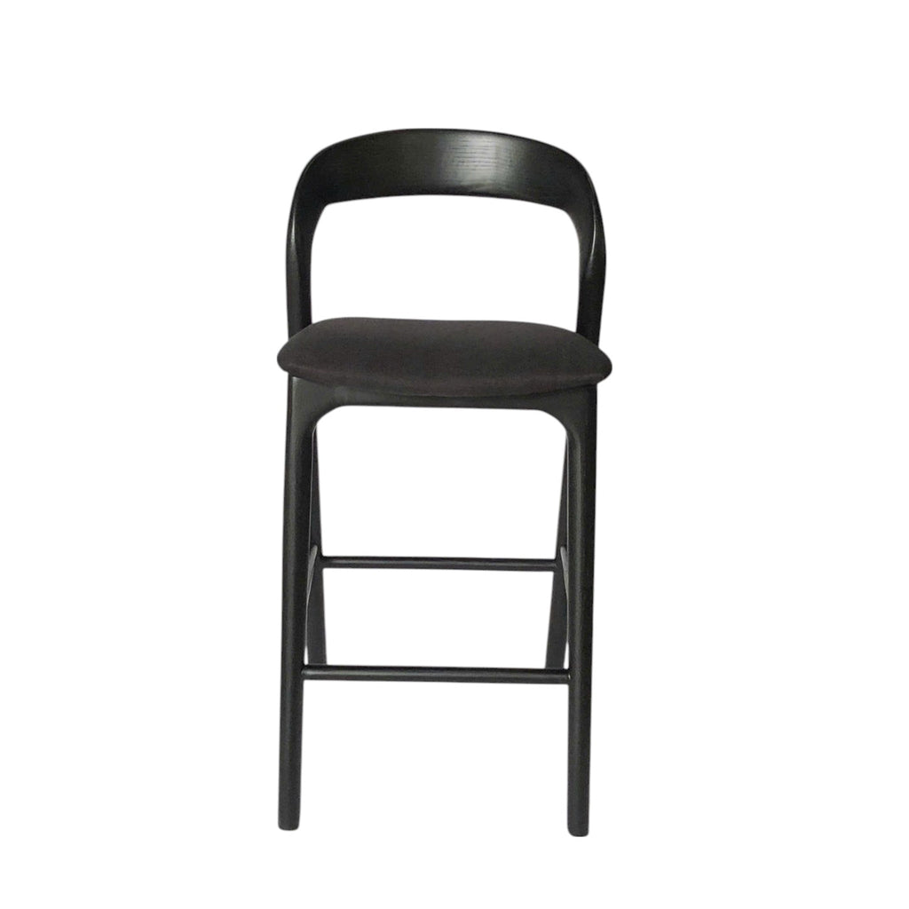 65cm Amalfi Bar Stool - Full Black