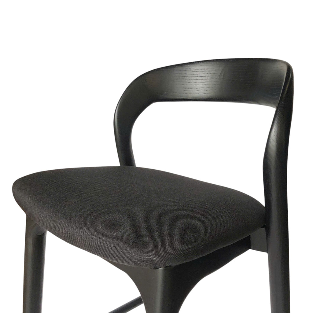 65cm Amalfi Bar Stool - Full Black