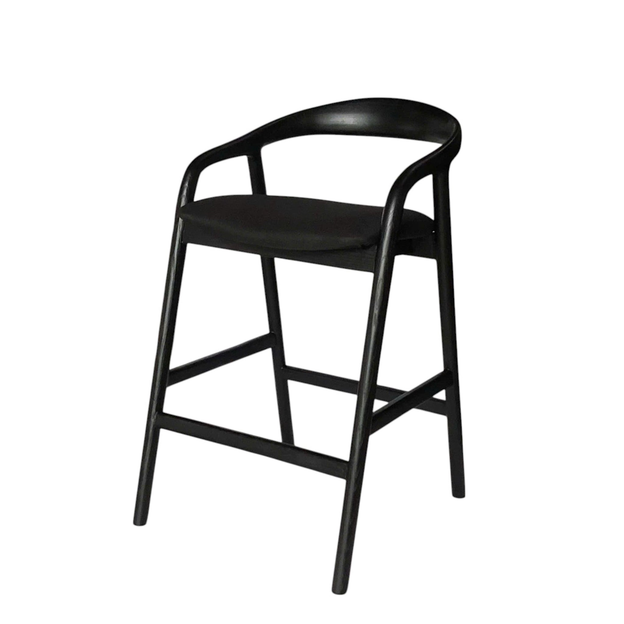 Amalfi Bar Stool - Full Black